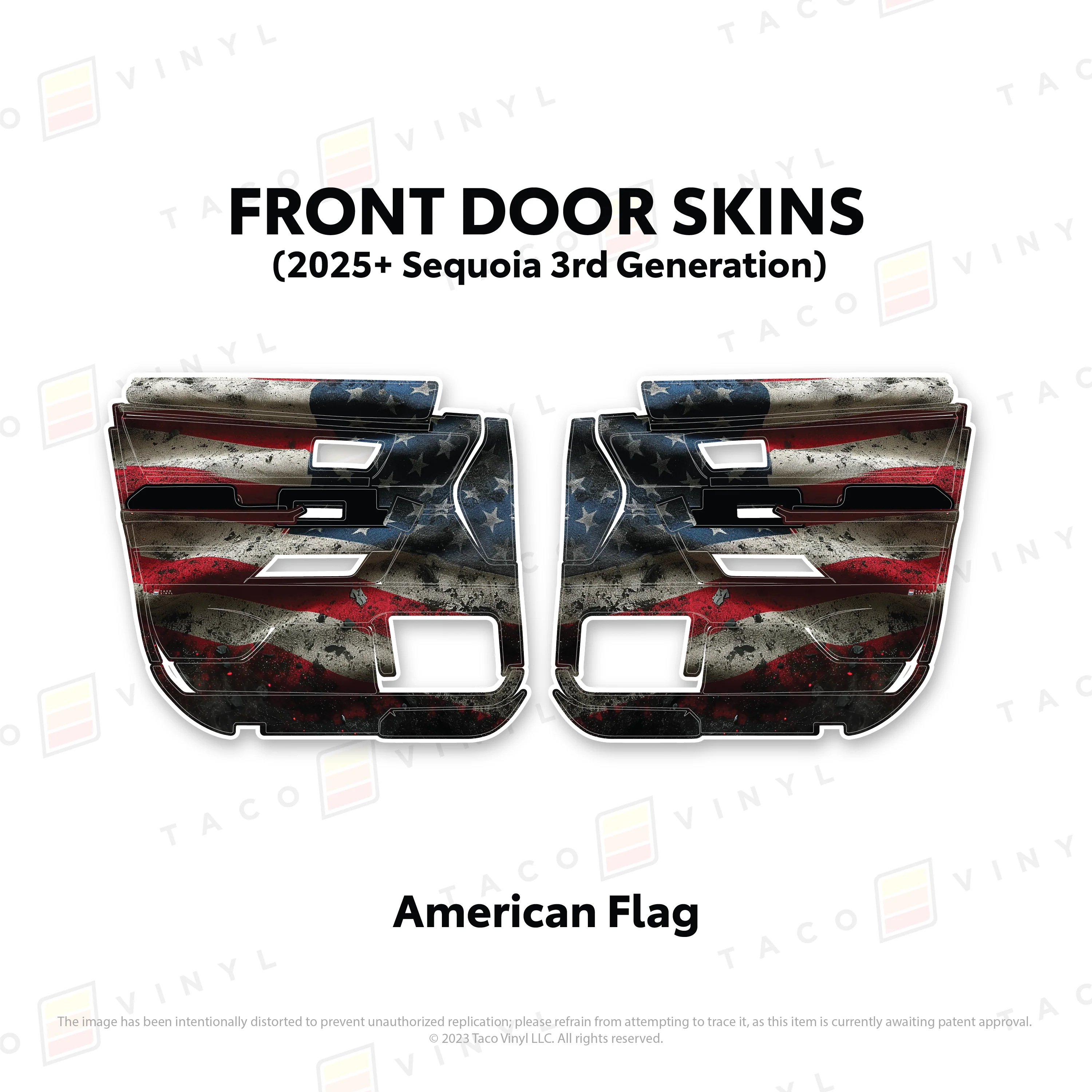 Taco Vinyl Door Skins for Sequoia (2023-2026) - Image 16