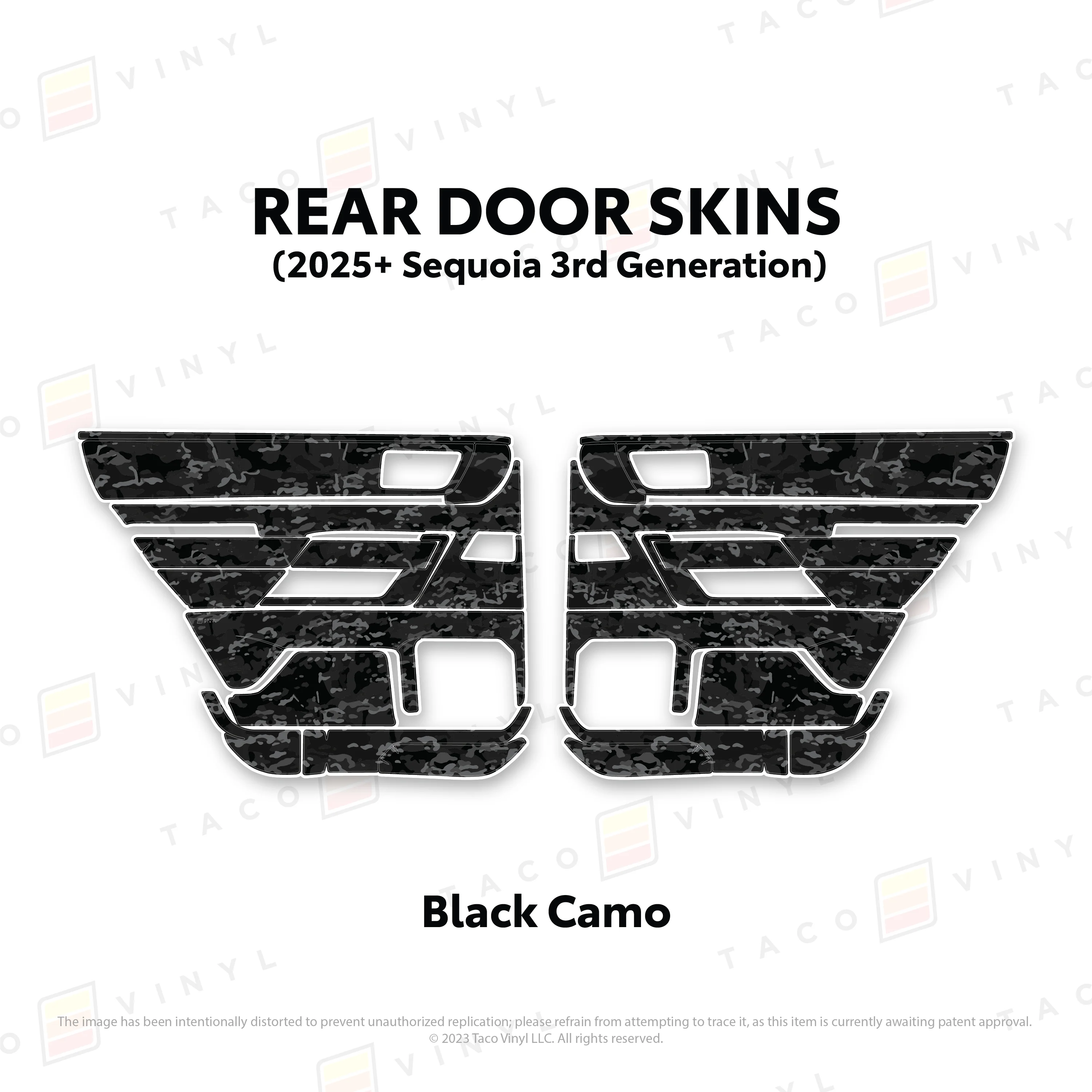 Taco Vinyl Door Skins for Sequoia (2023-2026) - Image 19