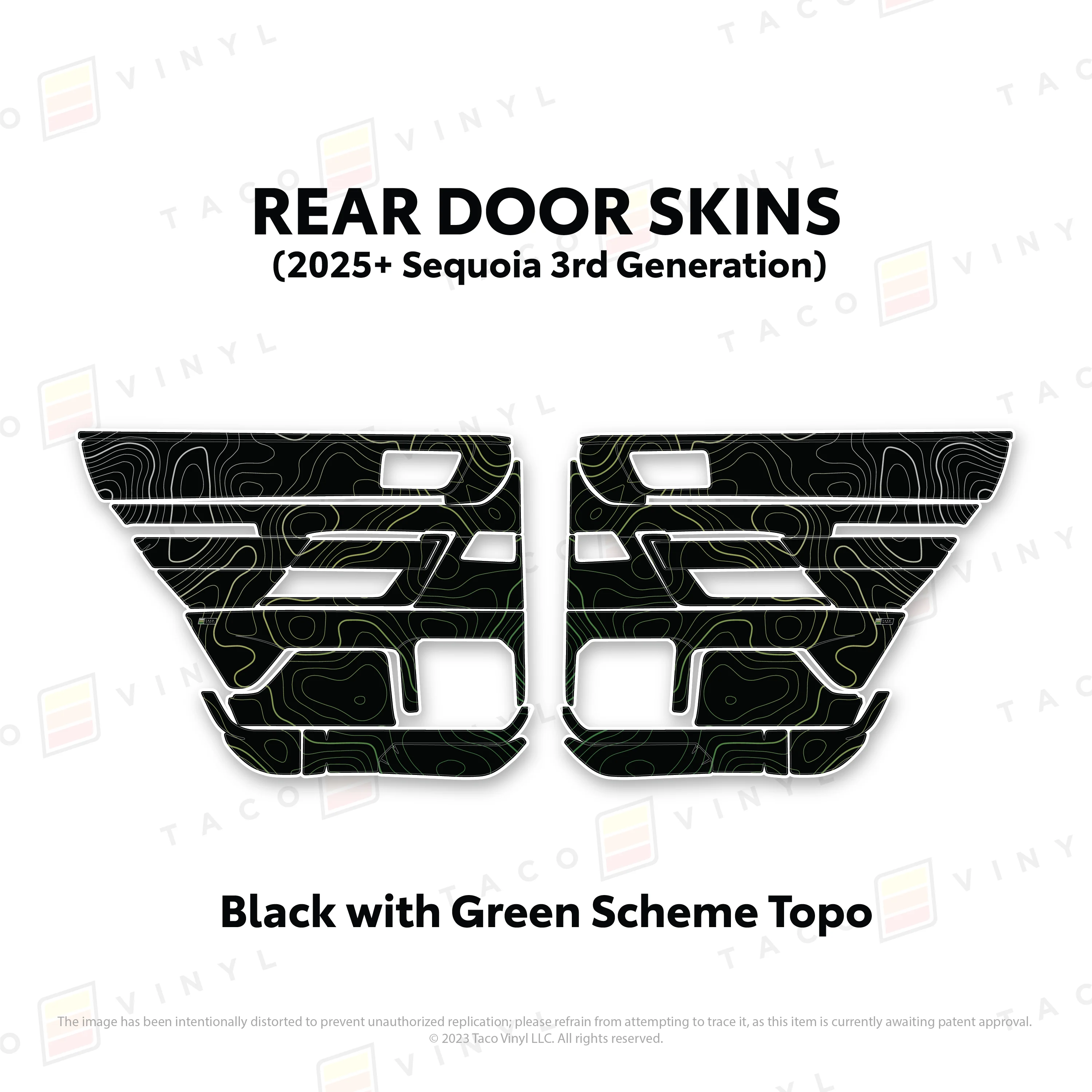 Taco Vinyl Door Skins for Sequoia (2023-2026) - Image 22