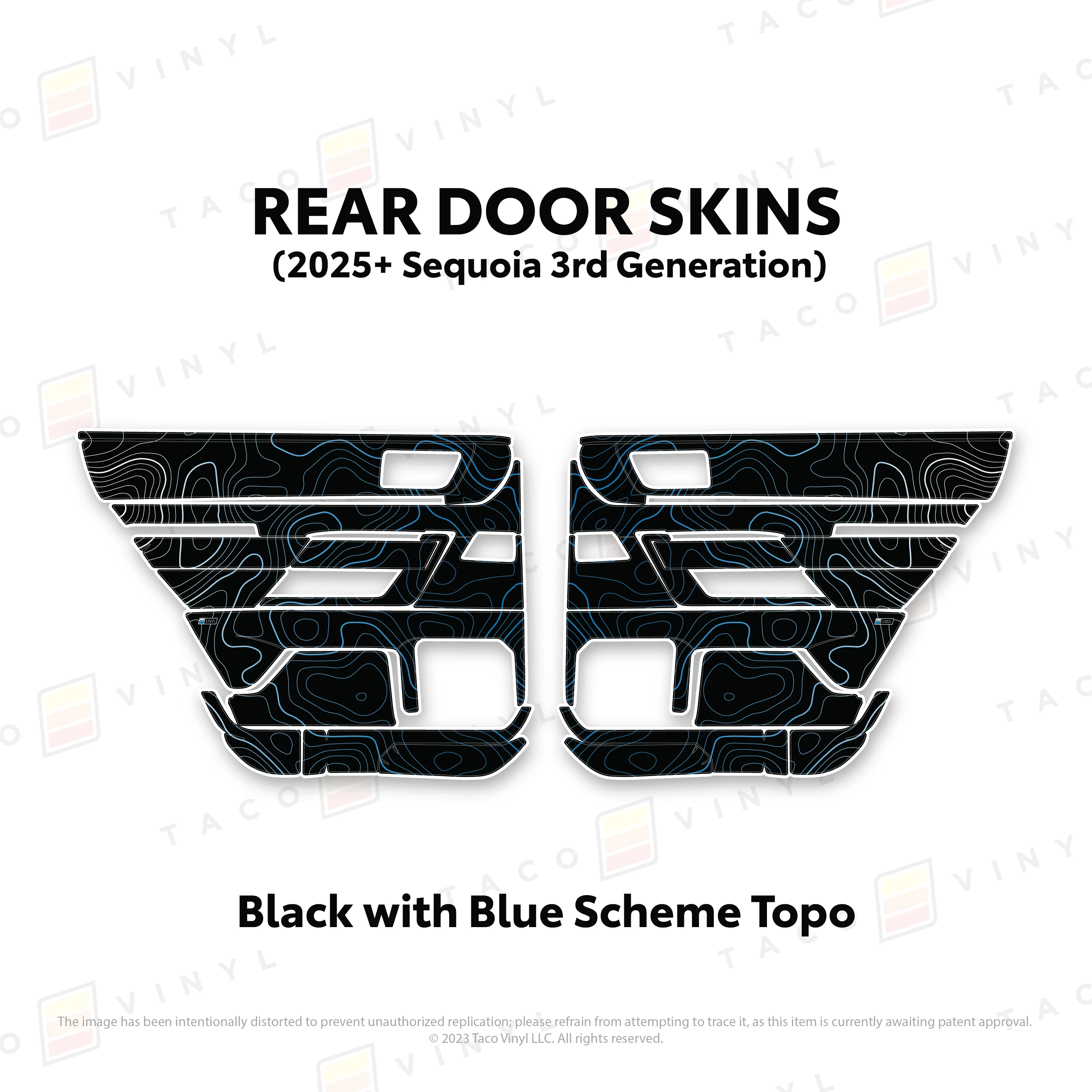 Taco Vinyl Door Skins for Sequoia (2023-2026) - Image 23