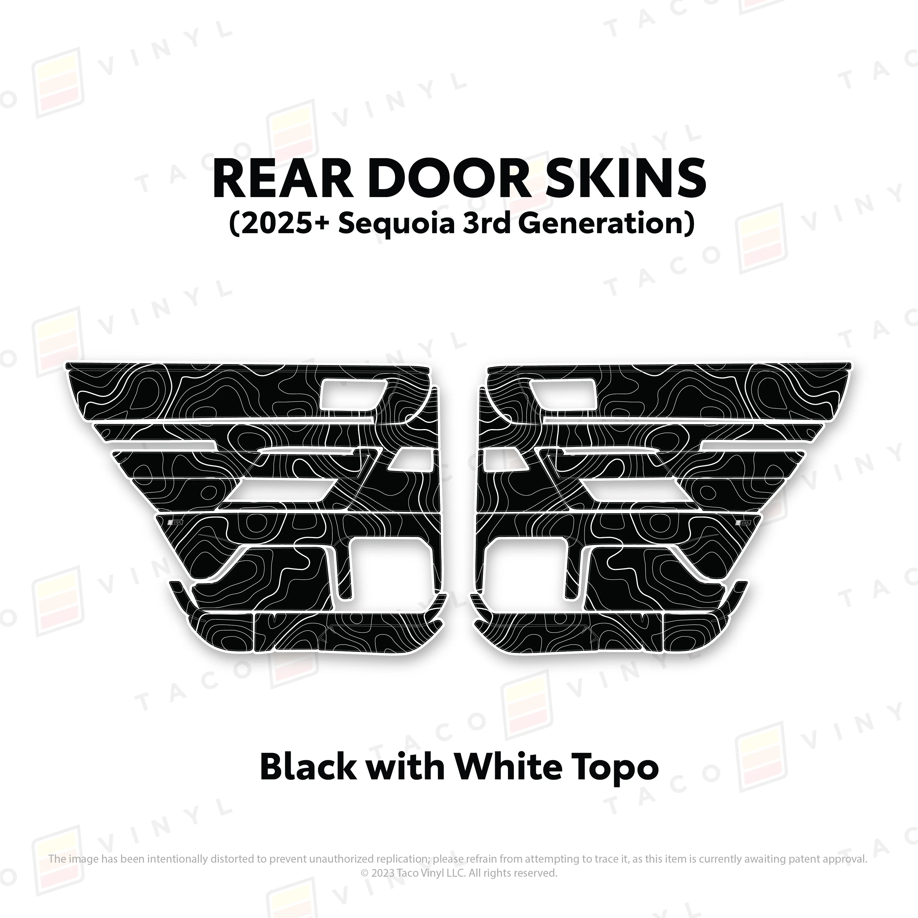 Taco Vinyl Door Skins for Sequoia (2023-2026) - Image 26
