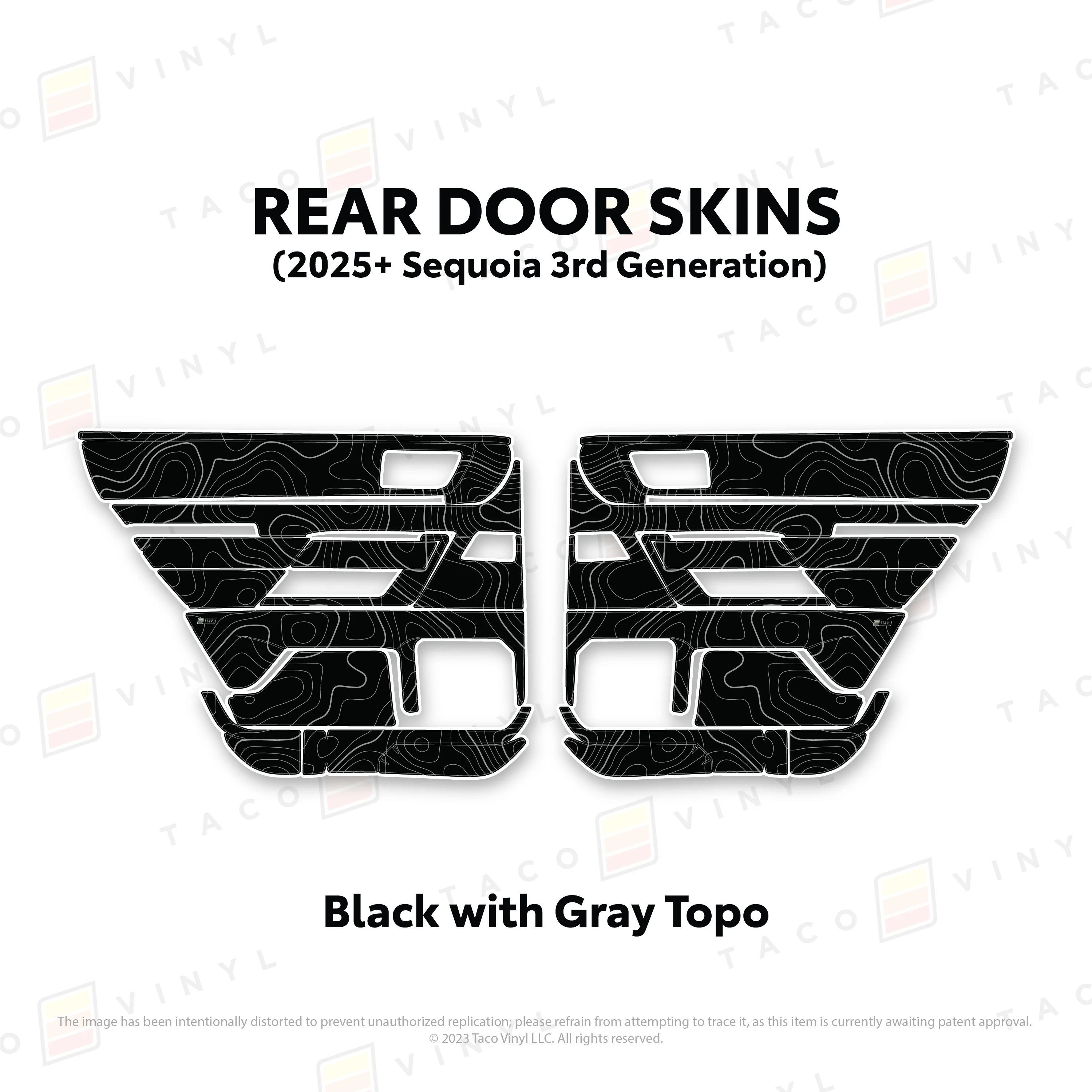 Taco Vinyl Door Skins for Sequoia (2023-2026) - Image 27