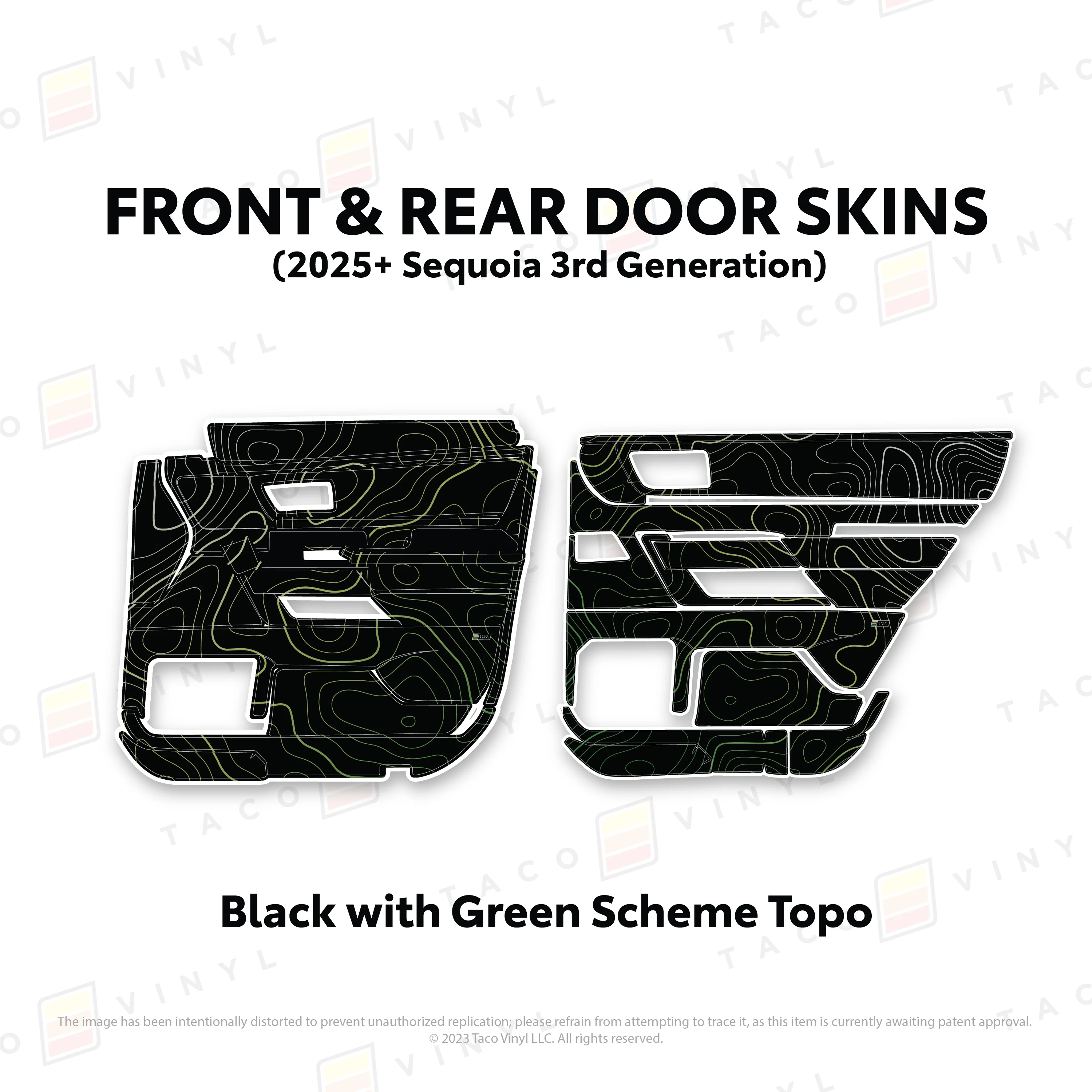 Taco Vinyl Door Skins for Sequoia (2023-2026) - Image 37