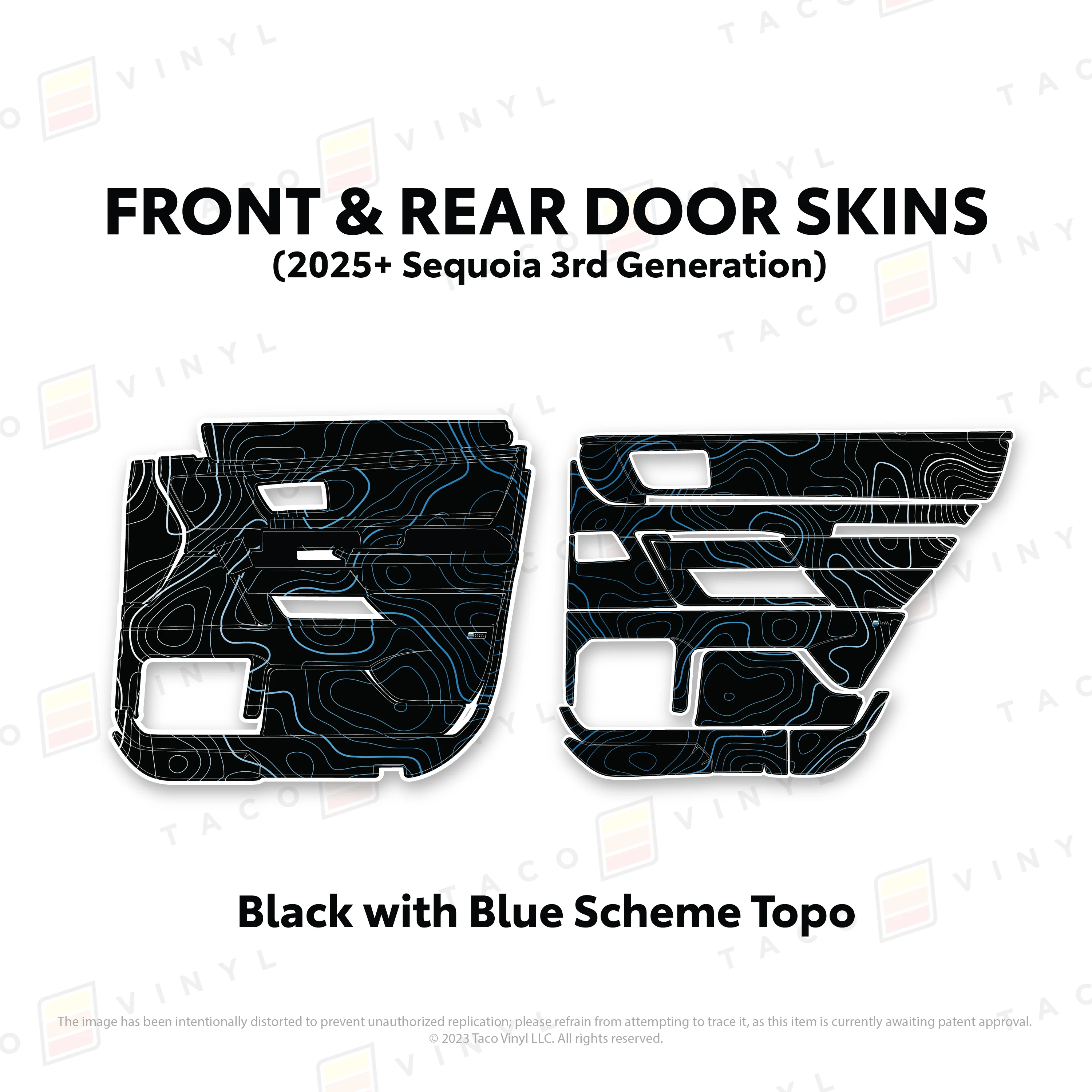Taco Vinyl Door Skins for Sequoia (2023-2026) - Image 54