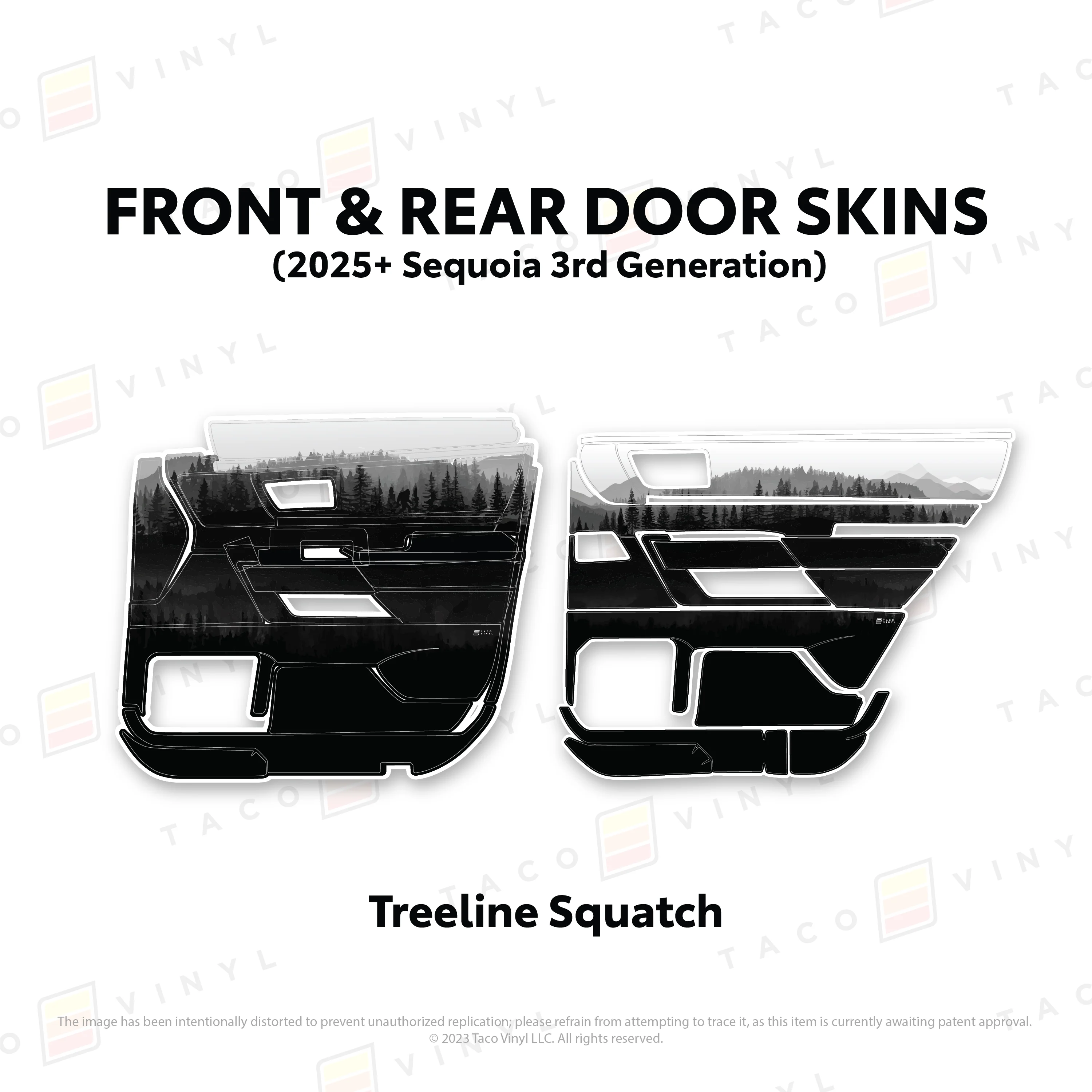 Taco Vinyl Door Skins for Sequoia (2023-2026) - Image 62