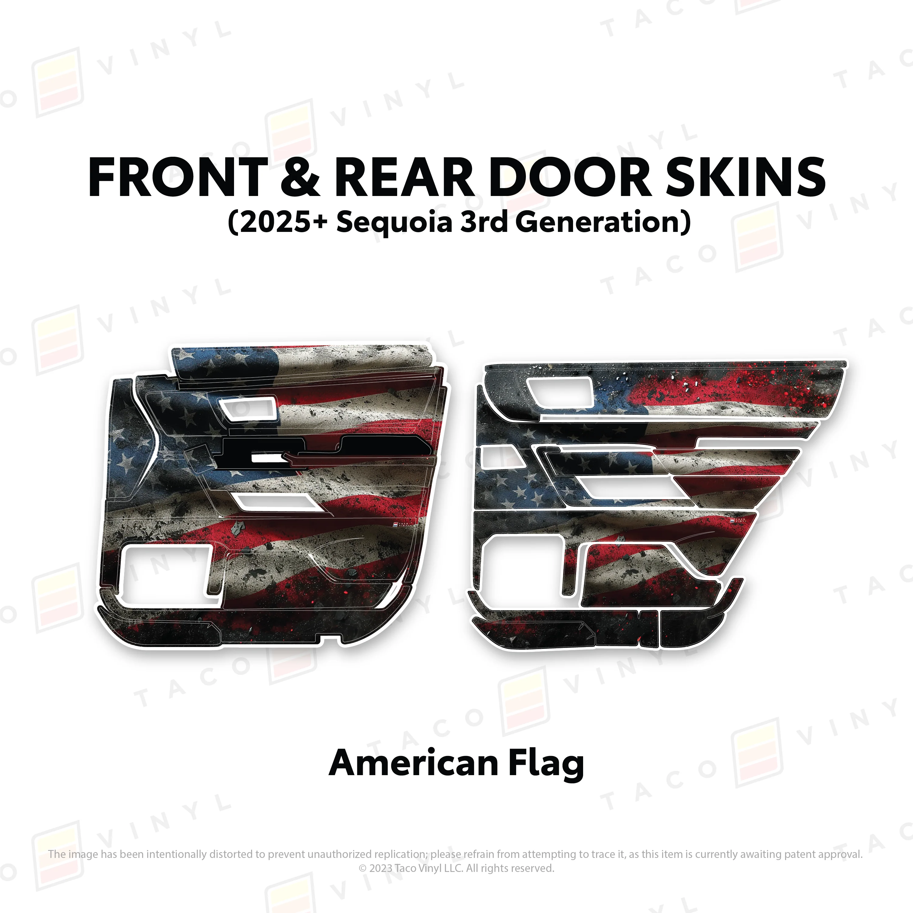 Taco Vinyl Door Skins for Sequoia (2023-2026) - Image 63