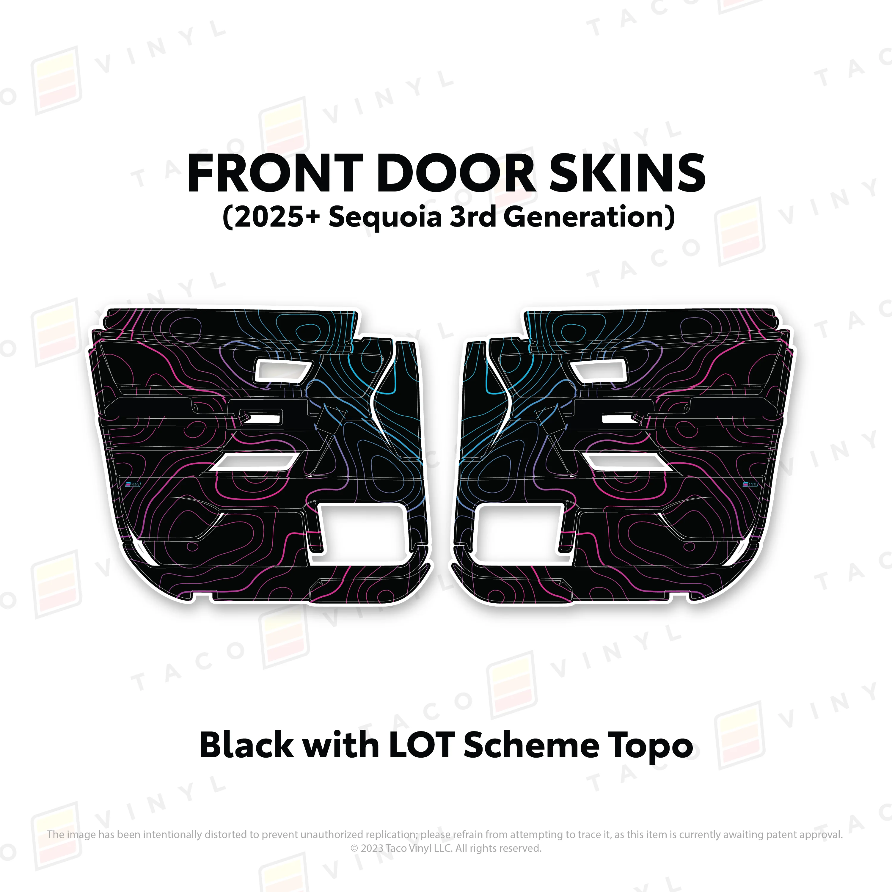 Taco Vinyl Door Skins for Sequoia (2023-2026) - Image 8