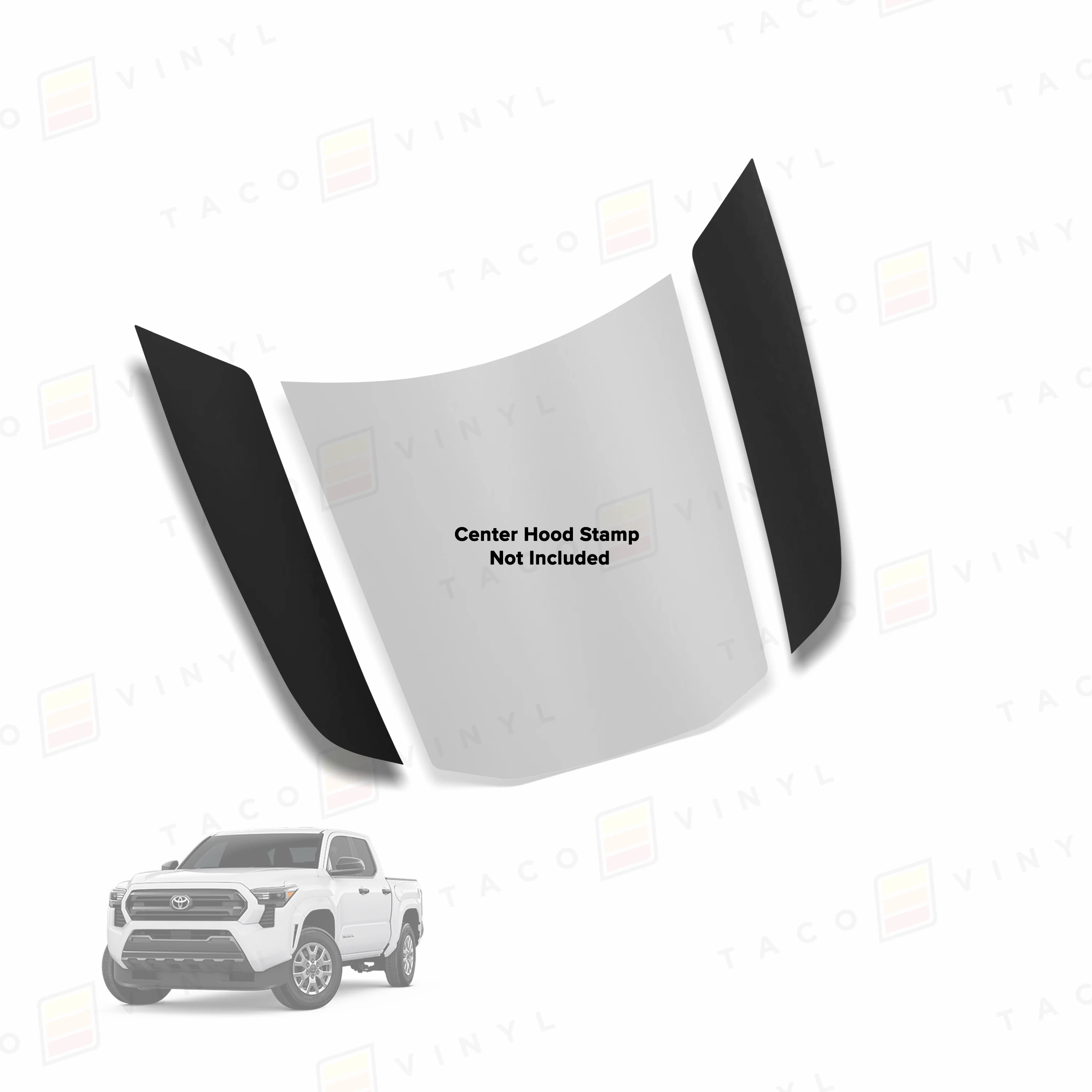 Taco Vinyl Tacoma Side Fang Hood Stamp for Tacoma (2024-2025) - Image 3