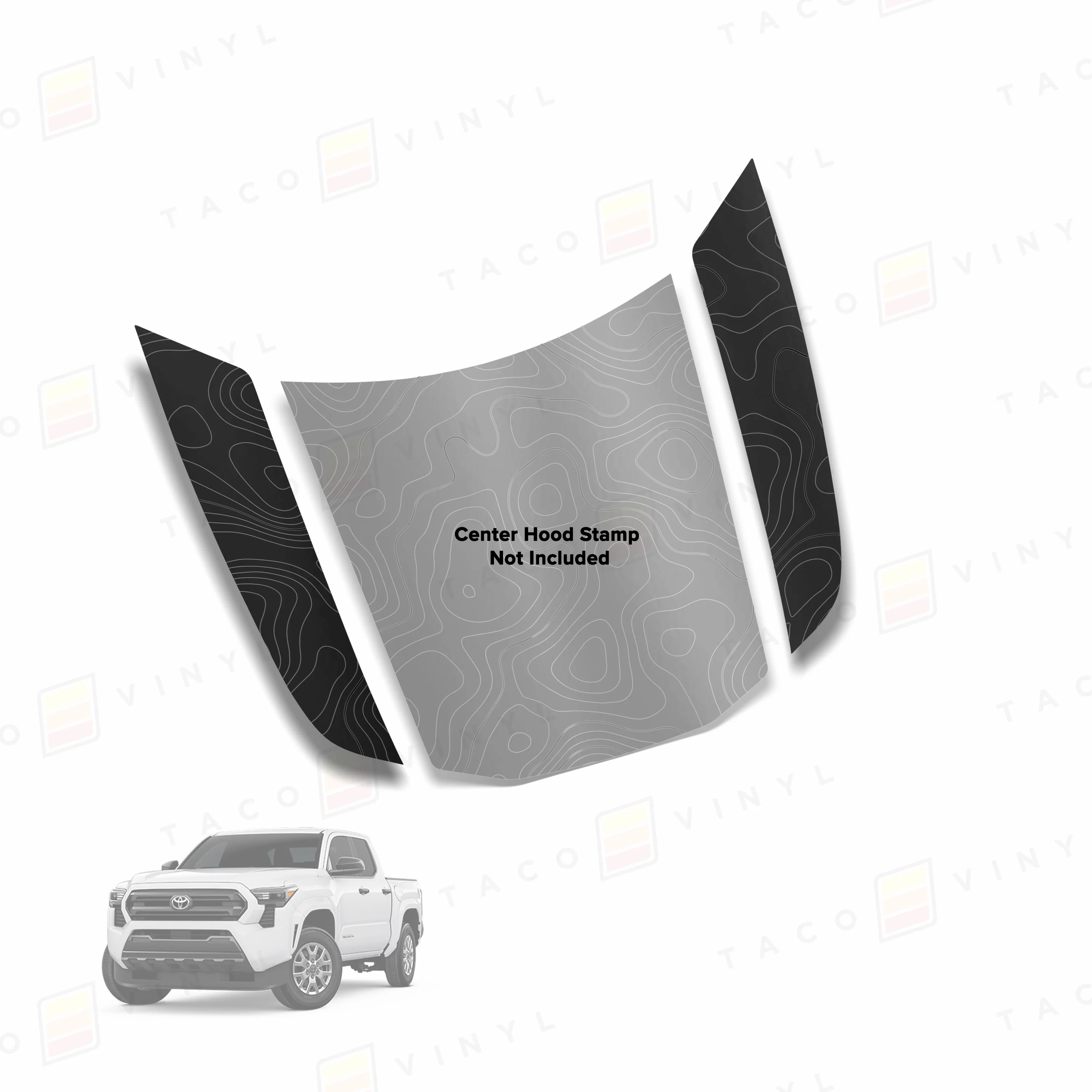 Taco Vinyl Tacoma Side Fang Hood Stamp for Tacoma (2024-2025) - Image 4