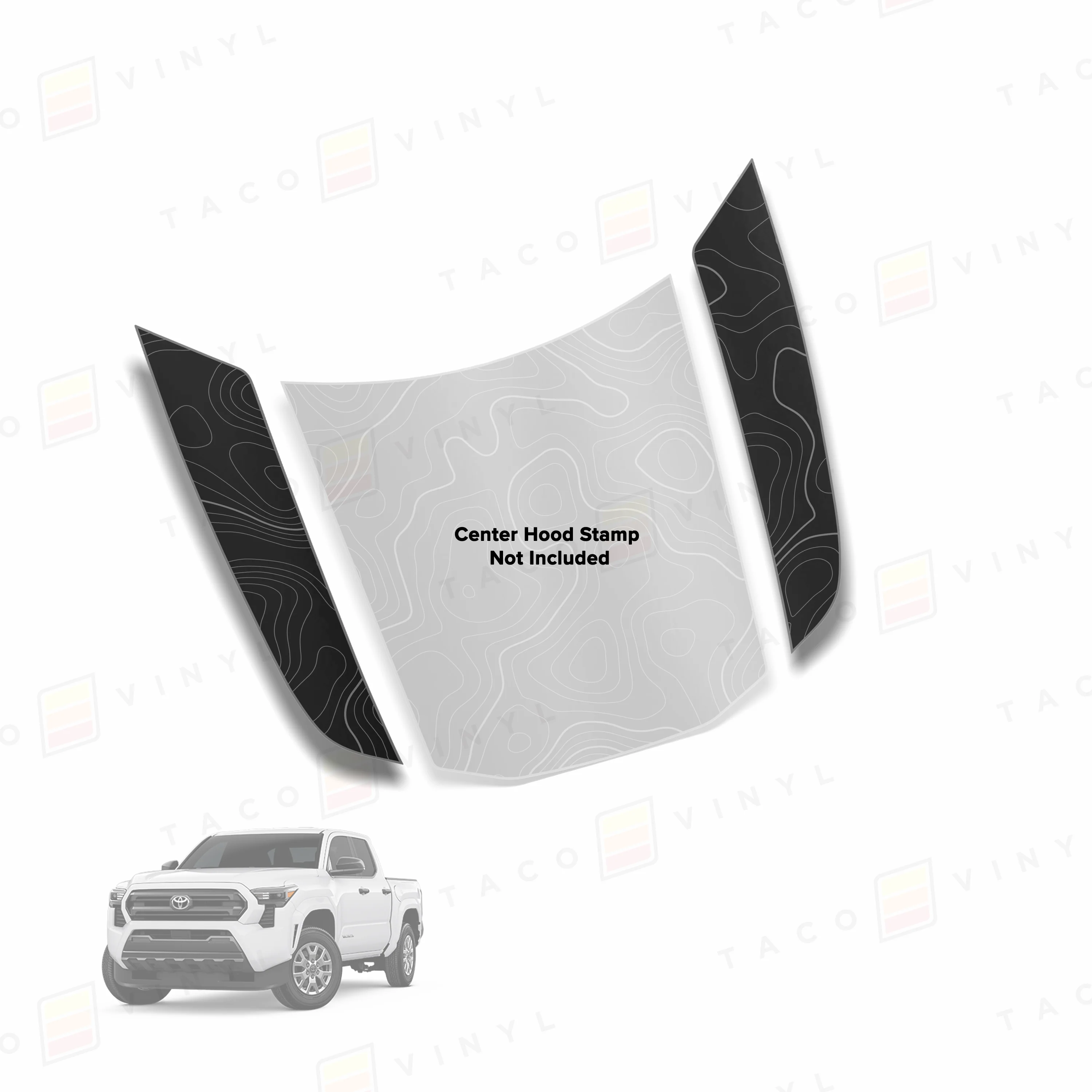 Taco Vinyl Tacoma Side Fang Hood Stamp for Tacoma (2024-2025) - Image 5