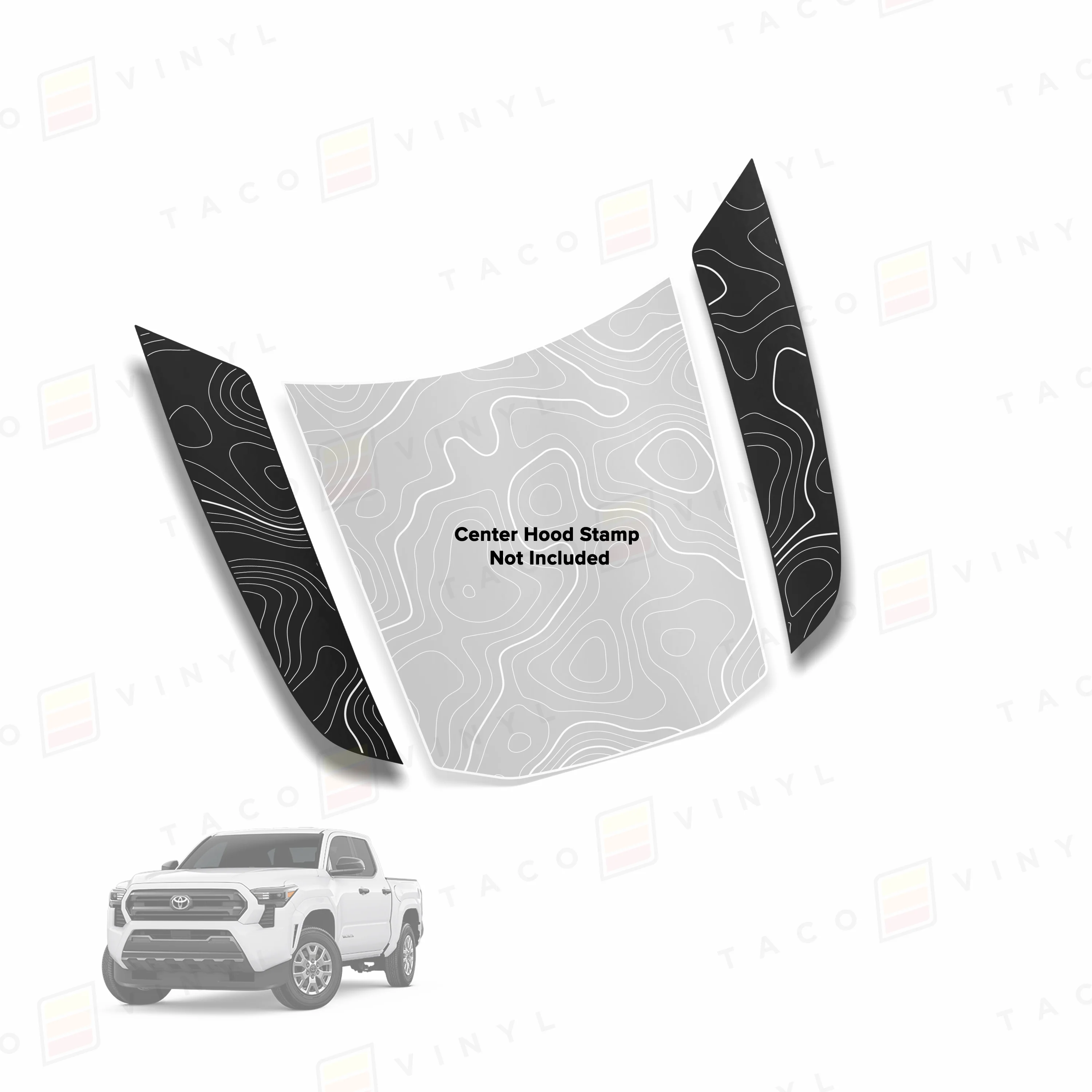 Taco Vinyl Tacoma Side Fang Hood Stamp for Tacoma (2024-2025) - Image 6