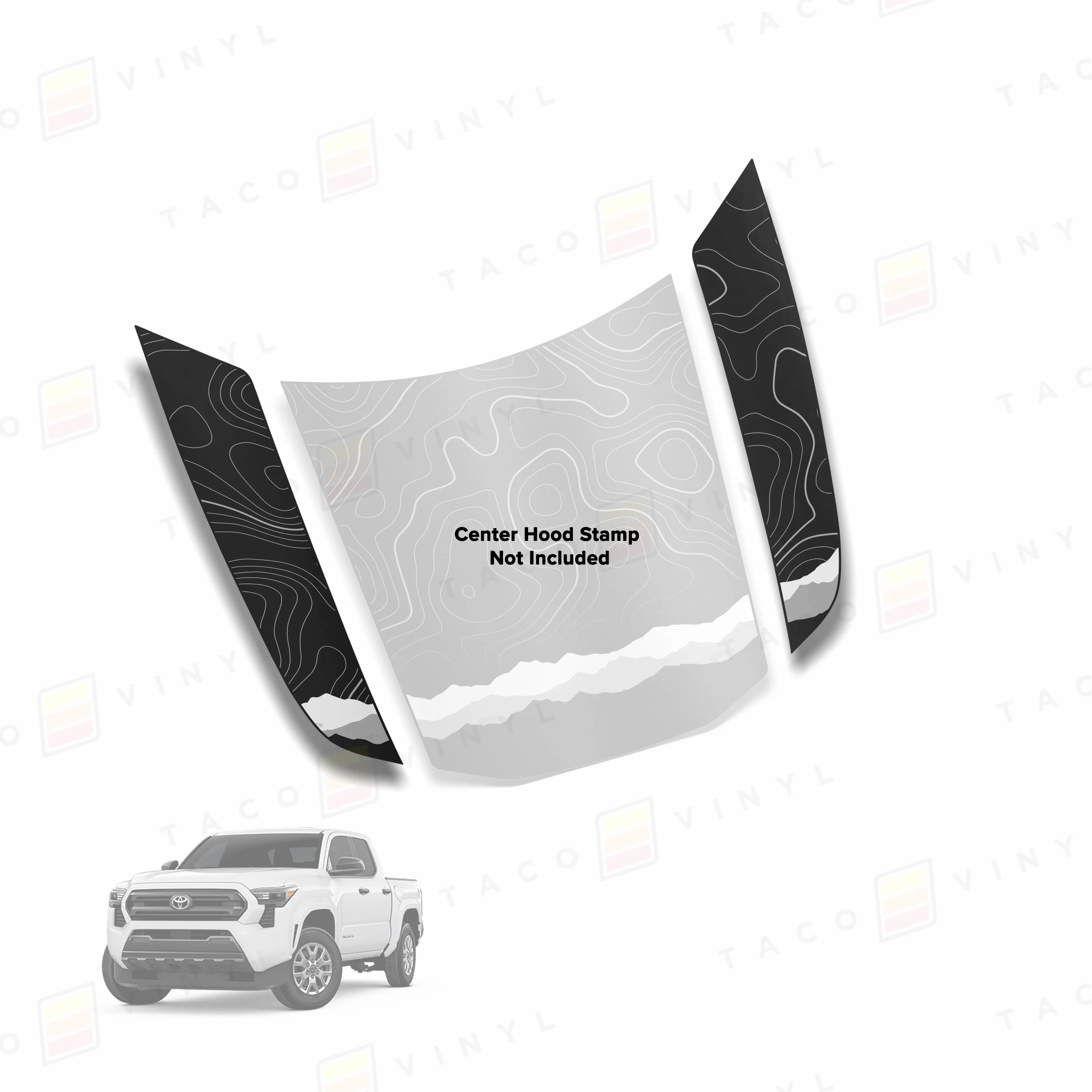 Taco Vinyl Tacoma Side Fang Hood Stamp for Tacoma (2024-2025) - Image 8