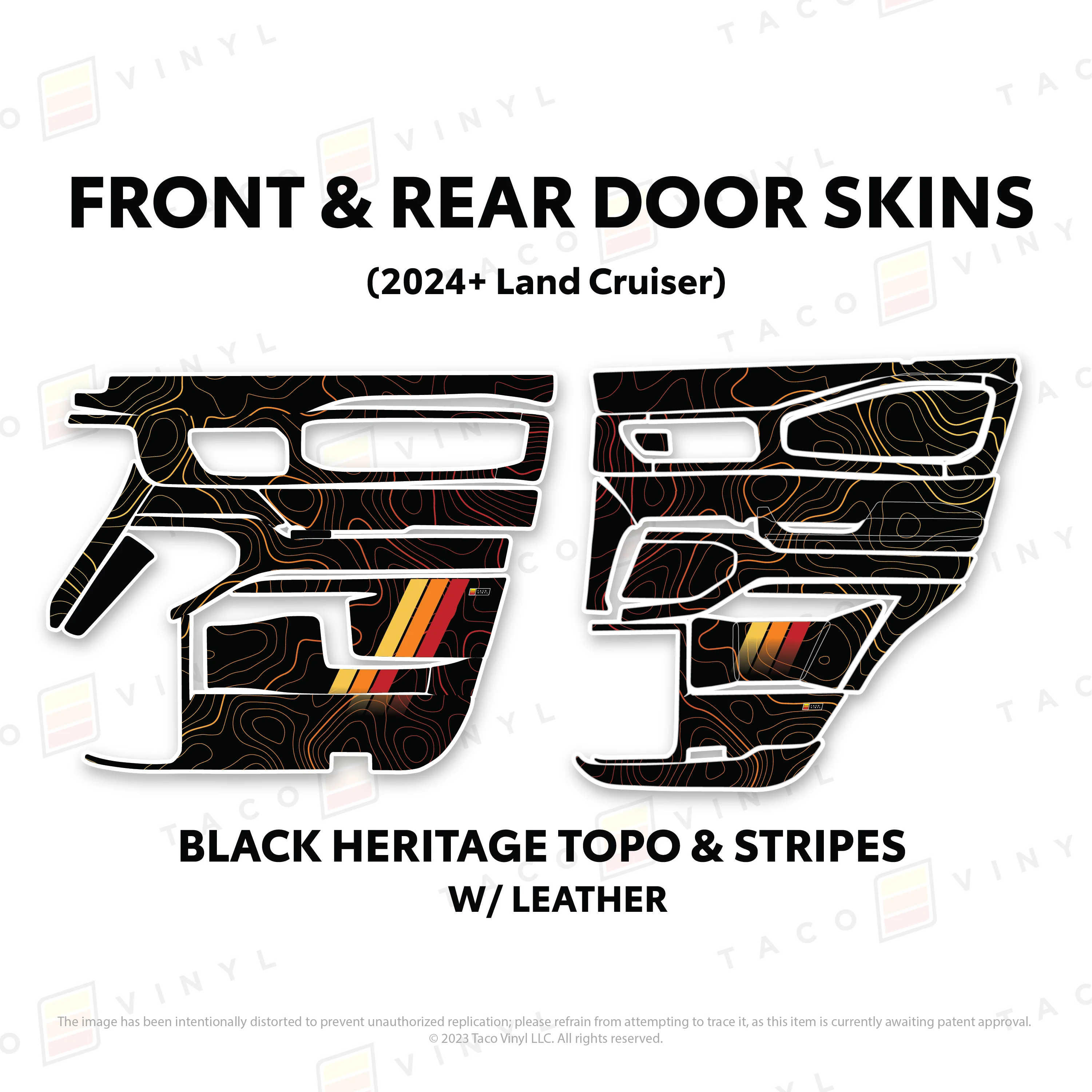 Taco Vinyl Door Skins for Land Cruiser 250 (2024-2026) - Image 10