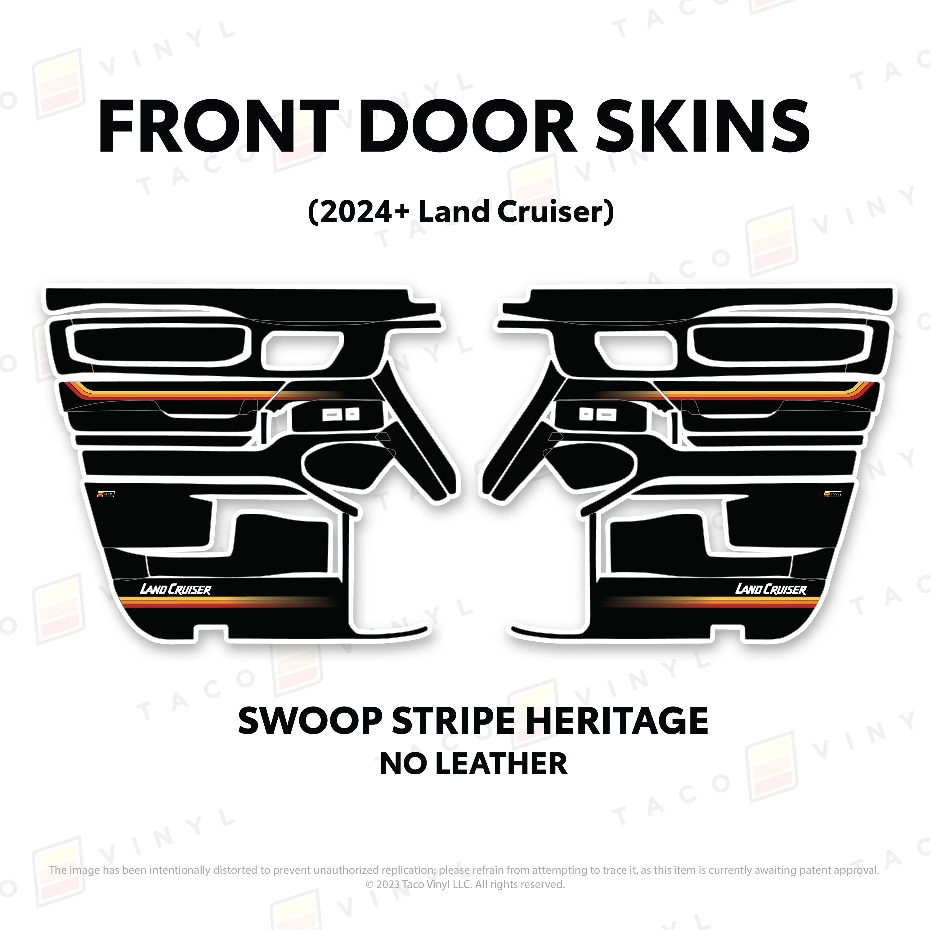 Taco Vinyl Door Skins for Land Cruiser 250 (2024-2026) - Image 19