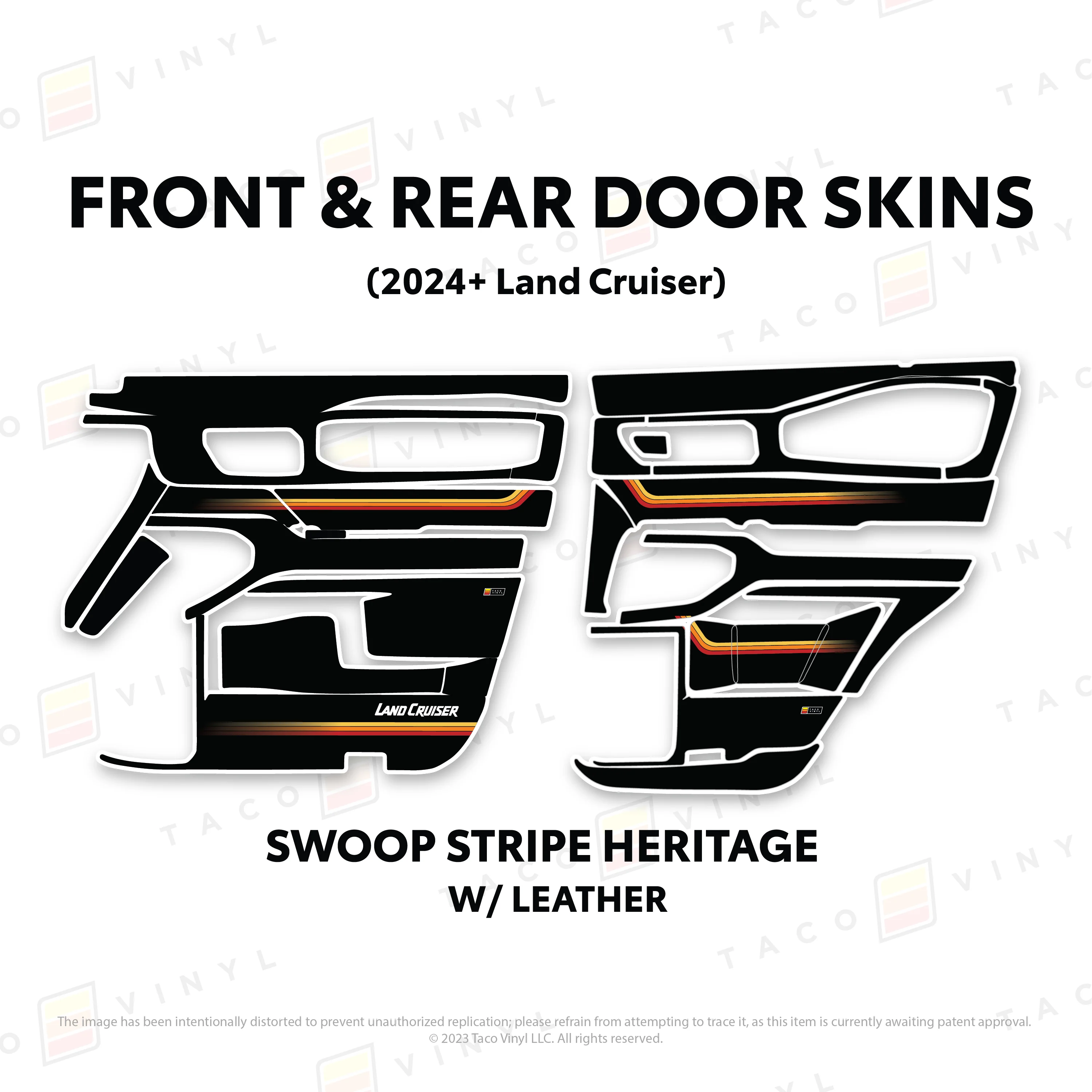 Taco Vinyl Door Skins for Land Cruiser 250 (2024-2026) - Image 21
