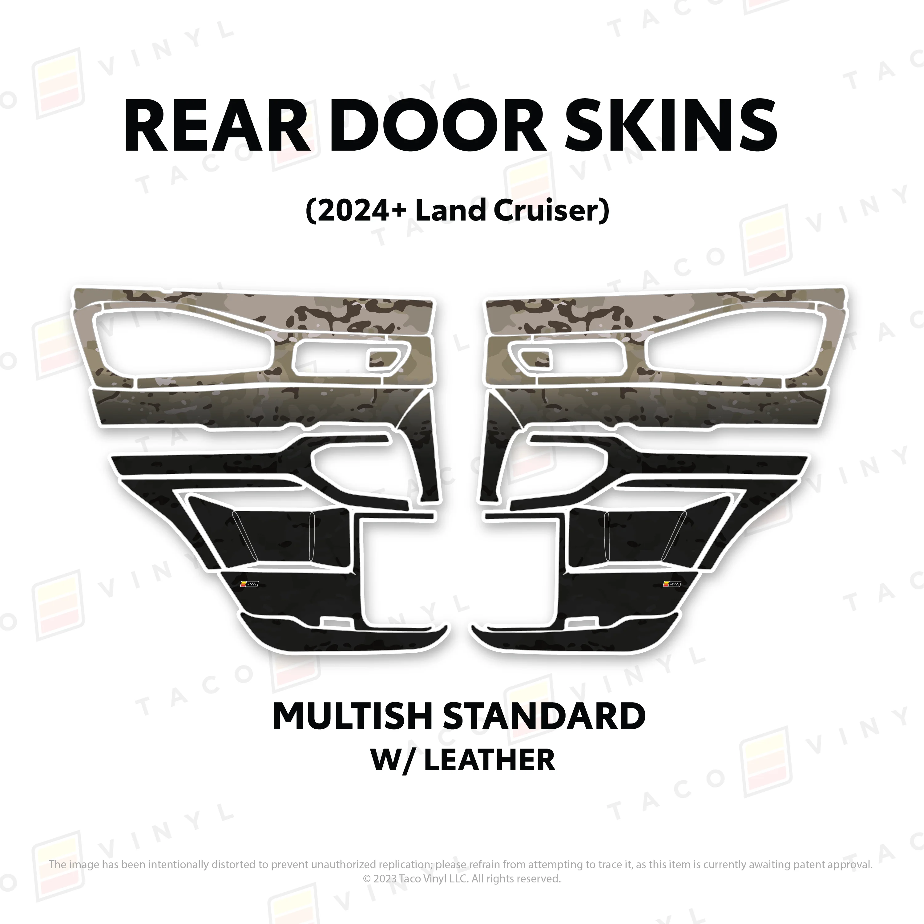 Taco Vinyl Door Skins for Land Cruiser 250 (2024-2026) - Image 24