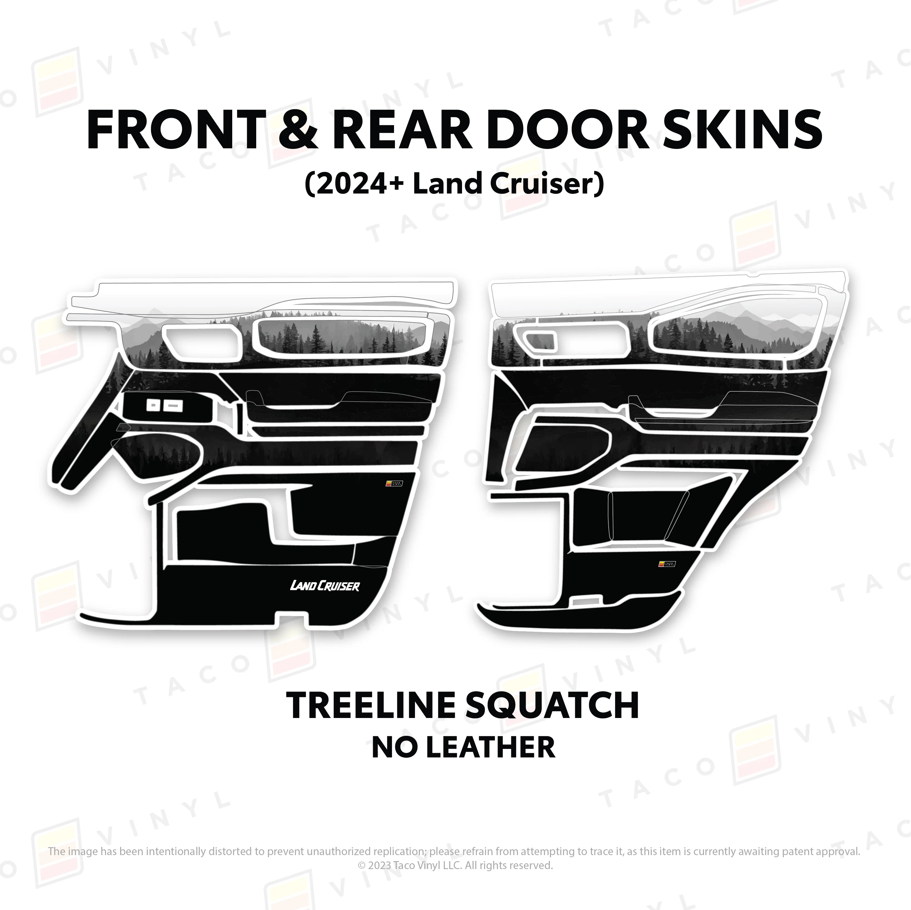 Taco Vinyl Door Skins for Land Cruiser 250 (2024-2026) - Image 40