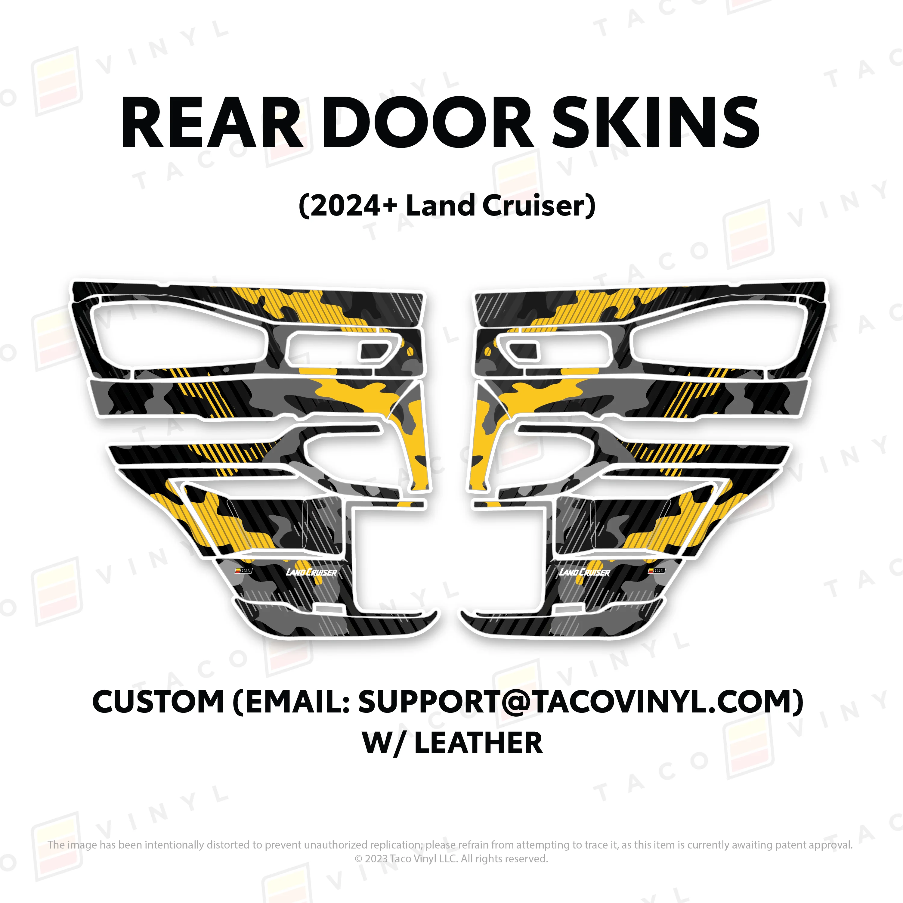 Taco Vinyl Door Skins for Land Cruiser 250 (2024-2026) - Image 43