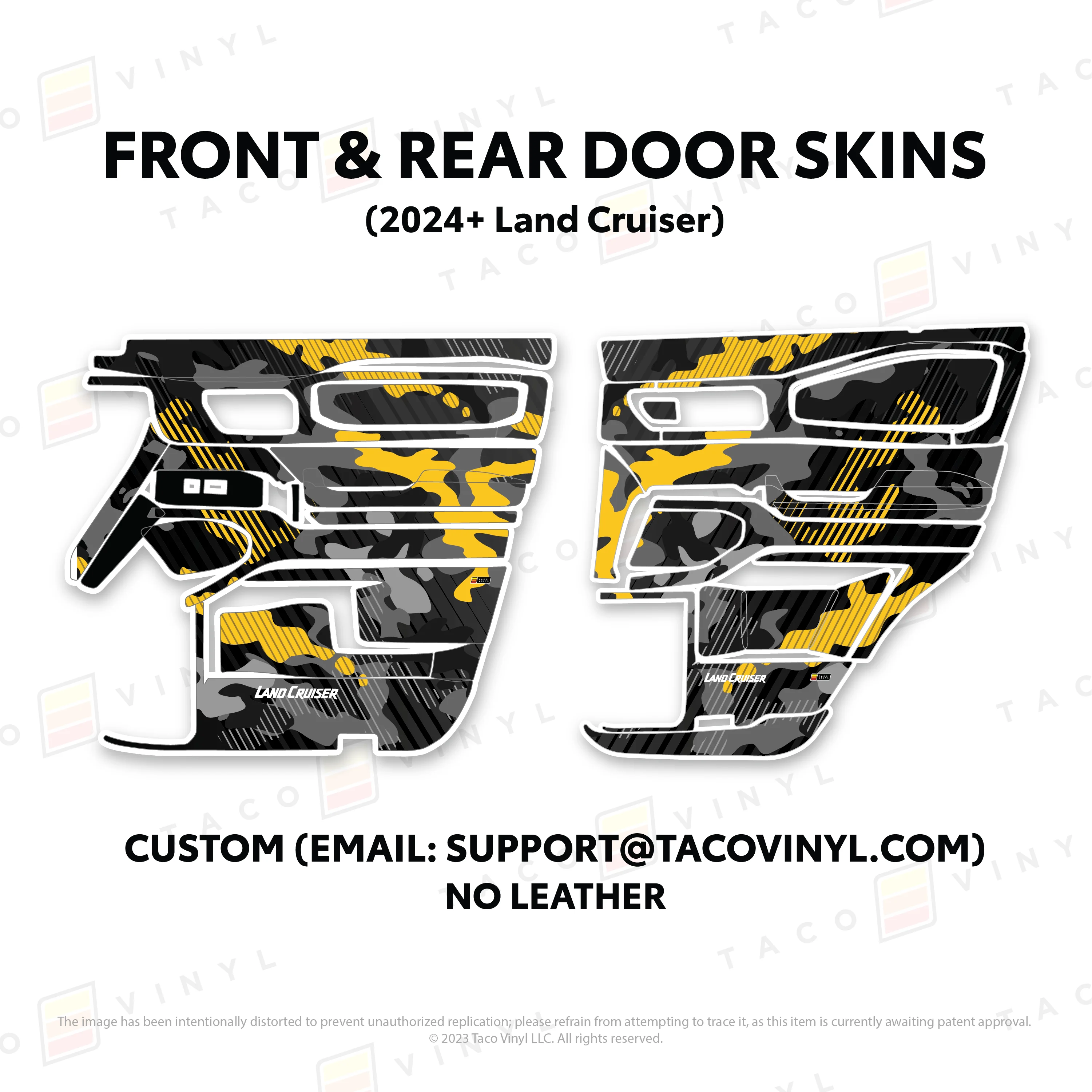 Taco Vinyl Door Skins for Land Cruiser 250 (2024-2026) - Image 46