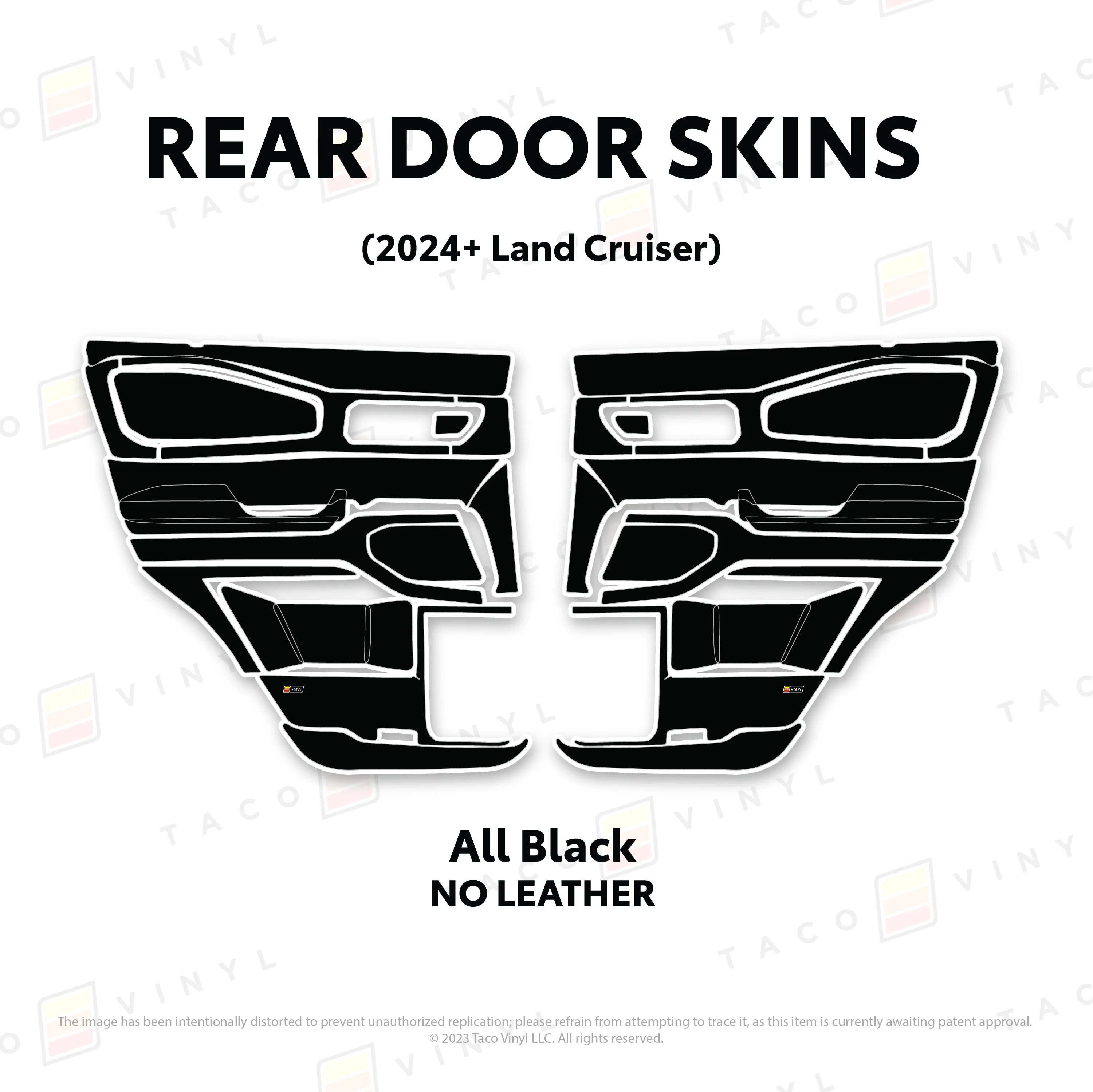 Taco Vinyl Door Skins for Land Cruiser 250 (2024-2026) - Image 5