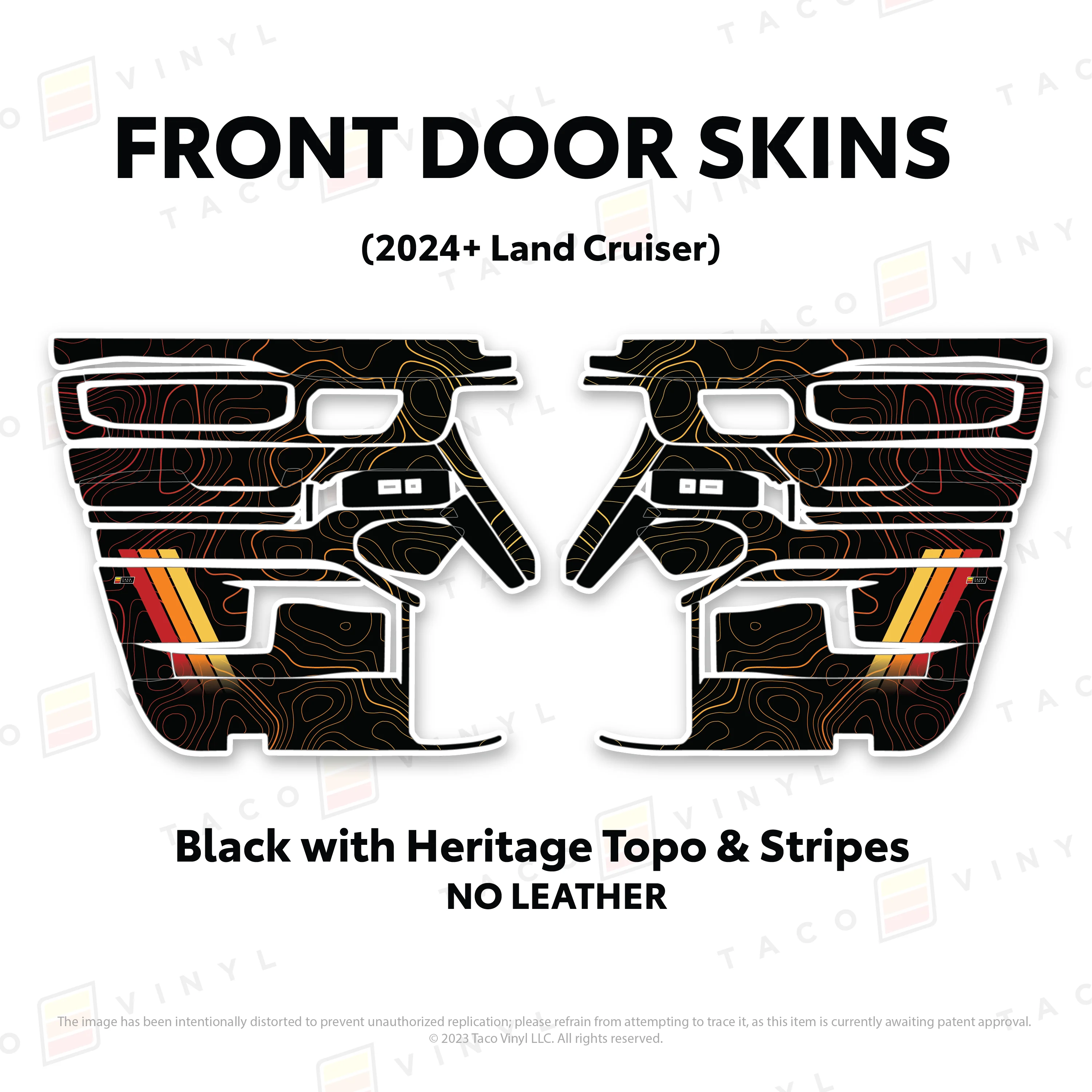 Taco Vinyl Door Skins for Land Cruiser 250 (2024-2026) - Image 8