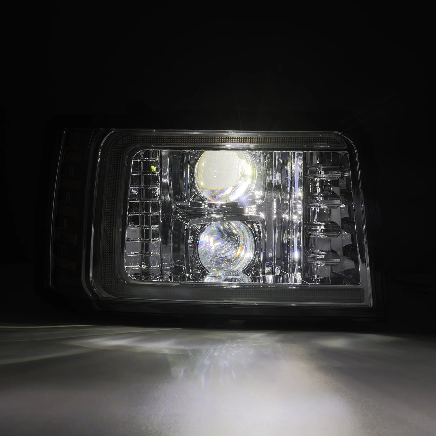 AlphaRex LUXX-Series LED Projector Chrome Headlights for Ford F-Series (1992-1996) & Bronco (1992-1996) - Image 15