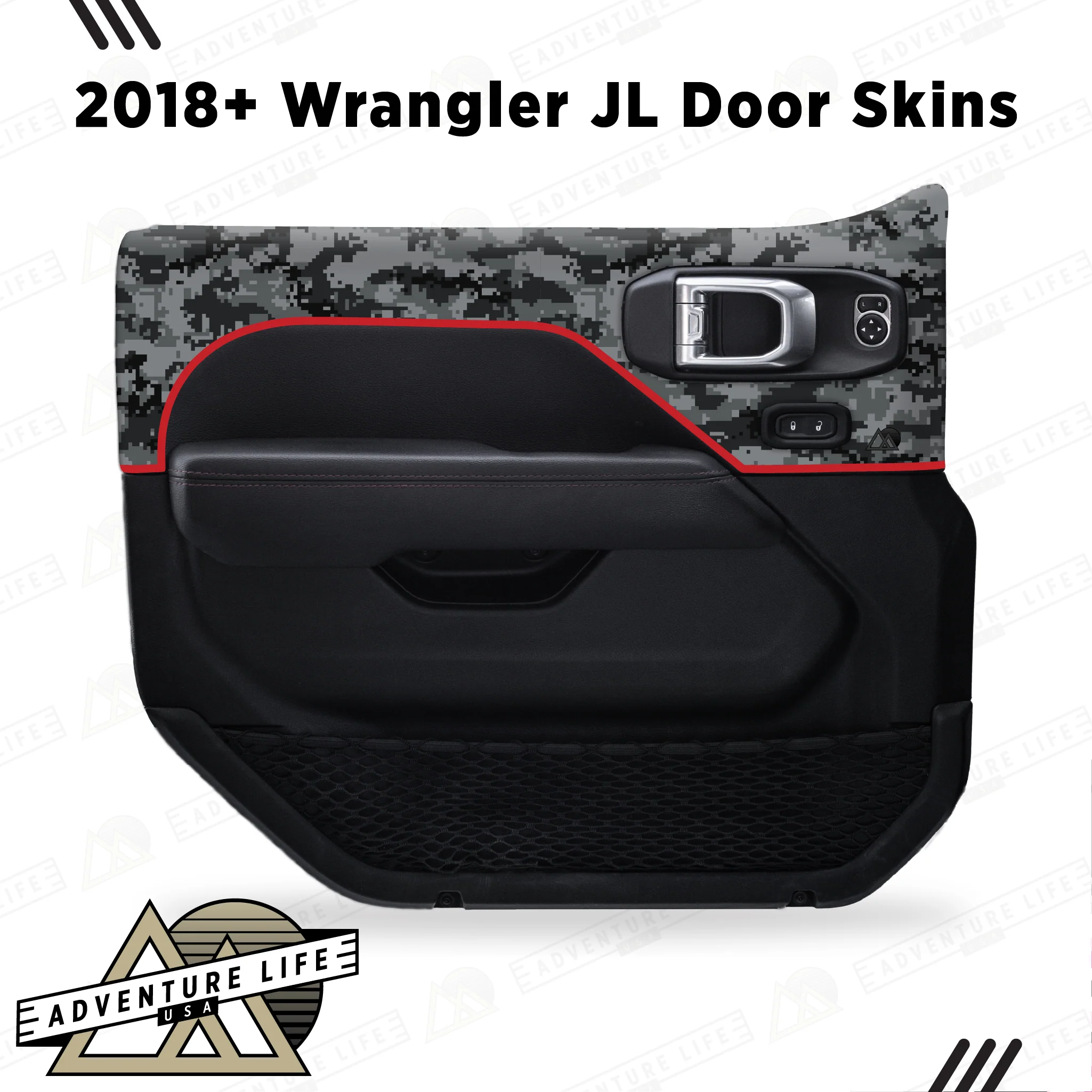 Adventure Life Digital Camo Door Skins for Wrangler JL (2018-2024) - Image 2
