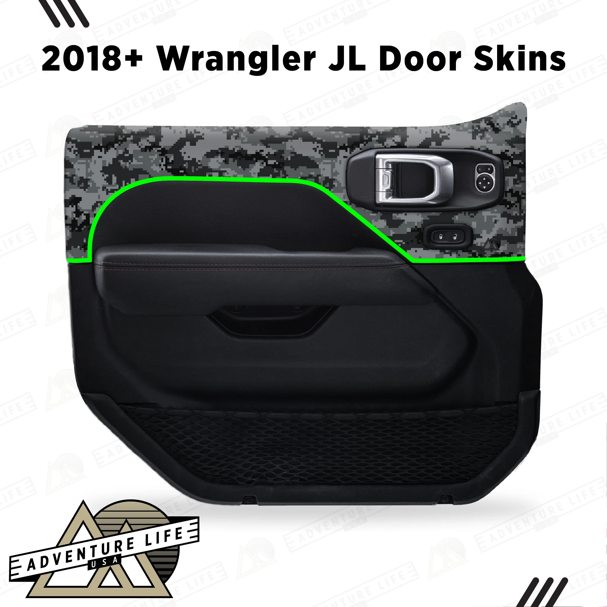 Adventure Life Digital Camo Door Skins for Wrangler JL (2018-2024) - Image 6
