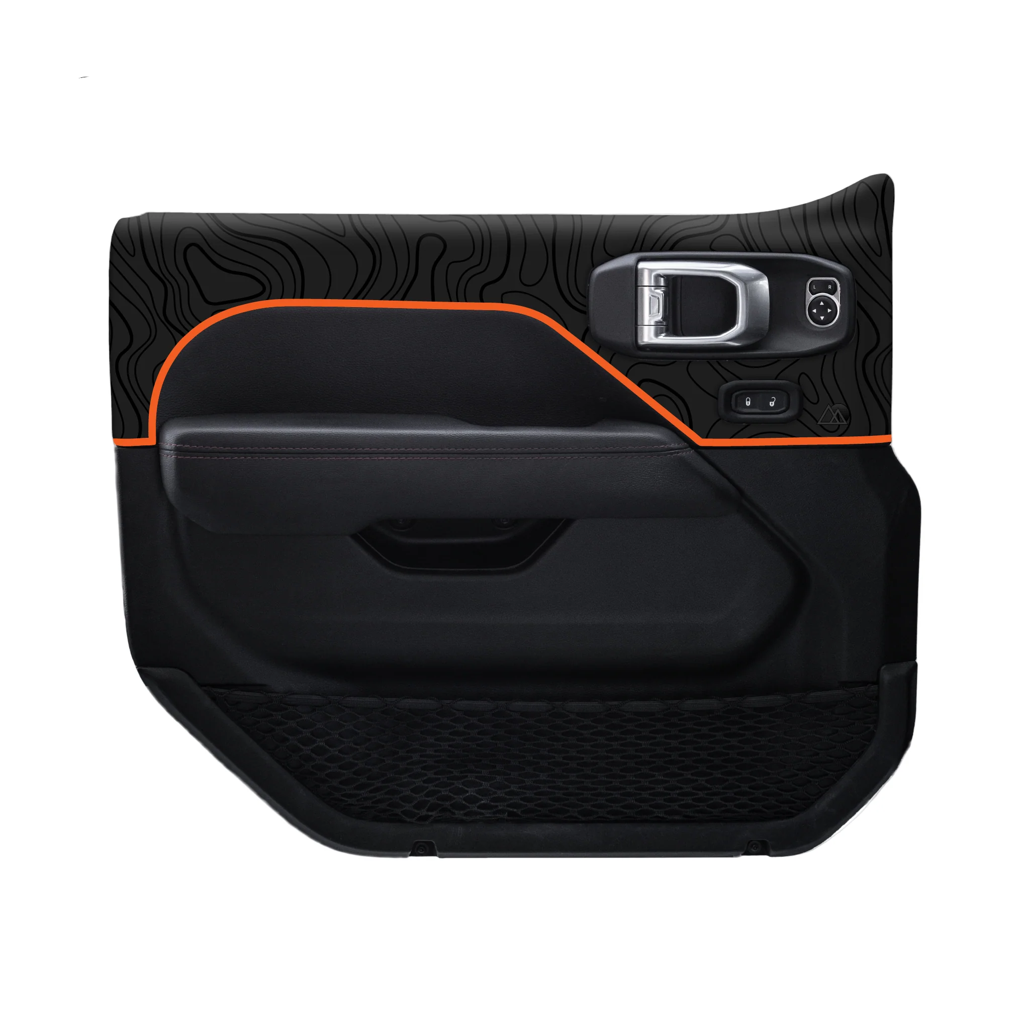 Adventure Life USA Door Skins Black Topo for Wrangler JL (2018-2024) - Image 2