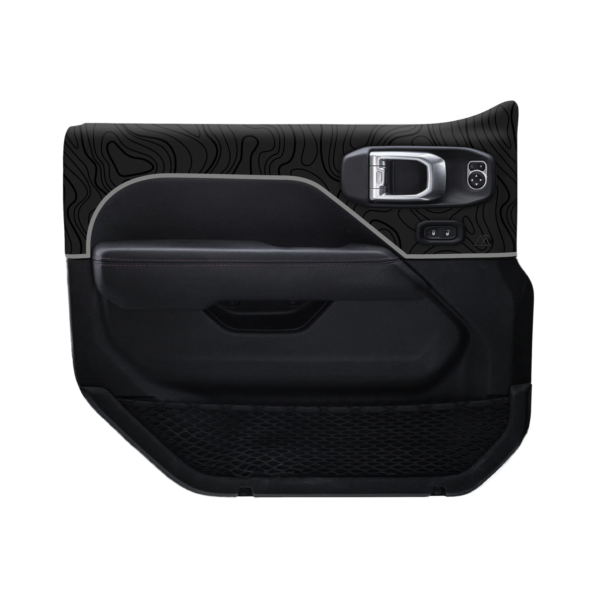 Adventure Life USA Door Skins Black Topo for Wrangler JL (2018-2024) - Image 6