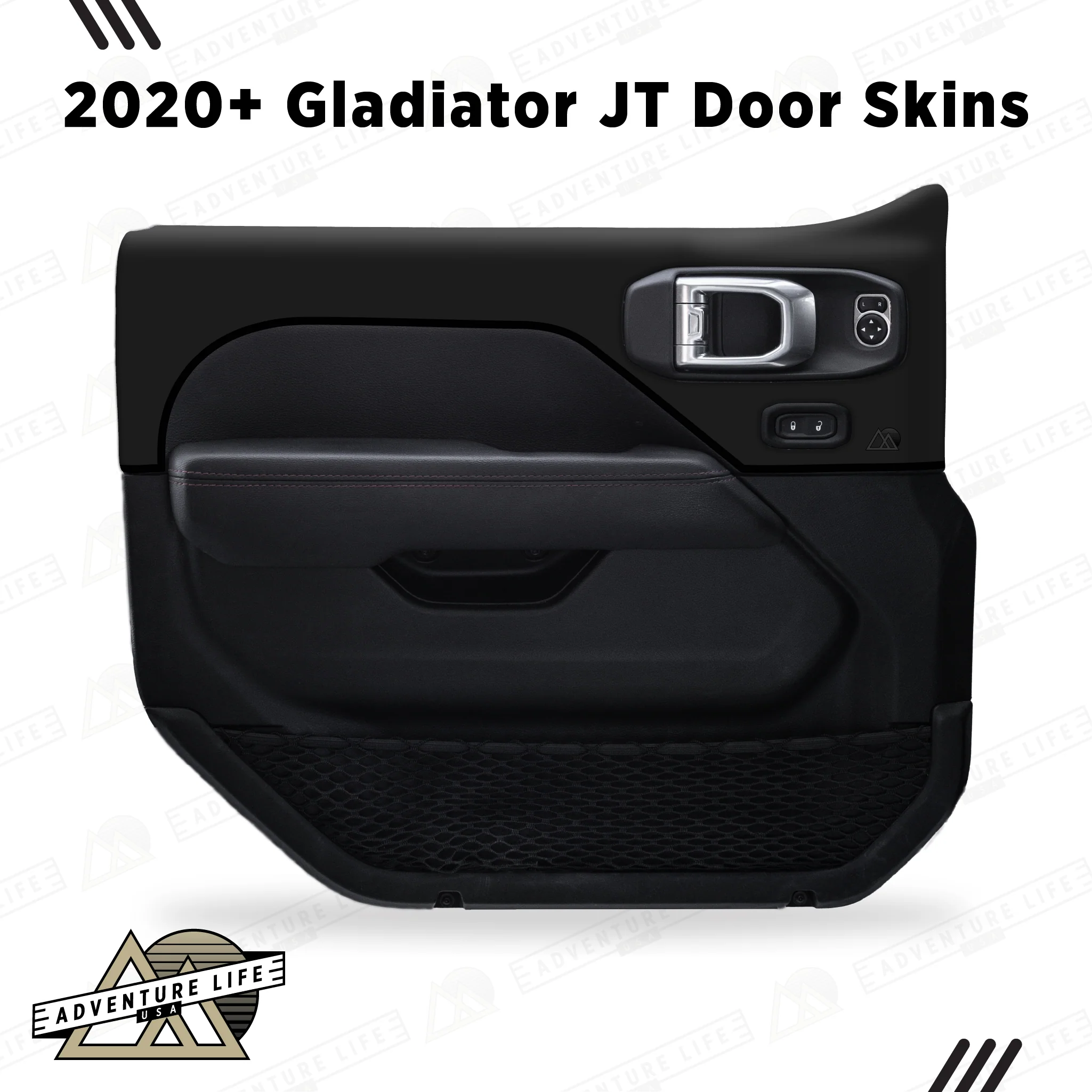 Adventure Life USA Door Skins Matte Black for Gladiator JT  (2020-2024) - Image 5