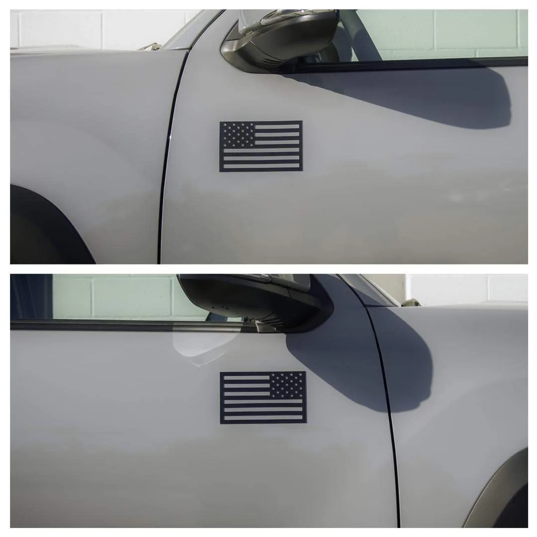 Tactilian American Flag Vehicle Magnets (Black) - Image 4