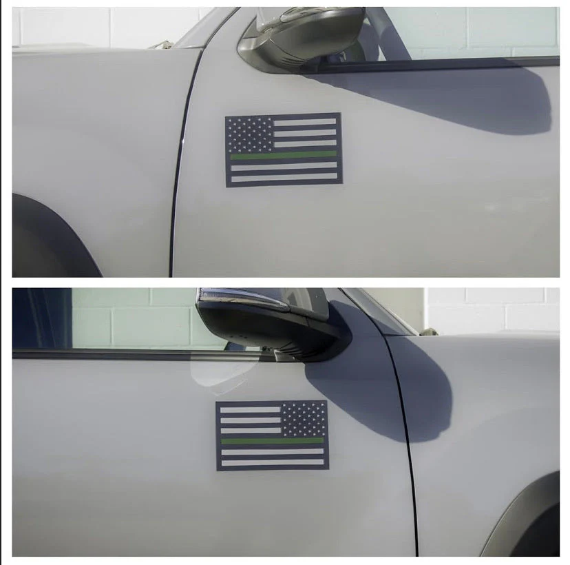 Tactilian American Flag Vehicle Magnets (Black) - Image 7