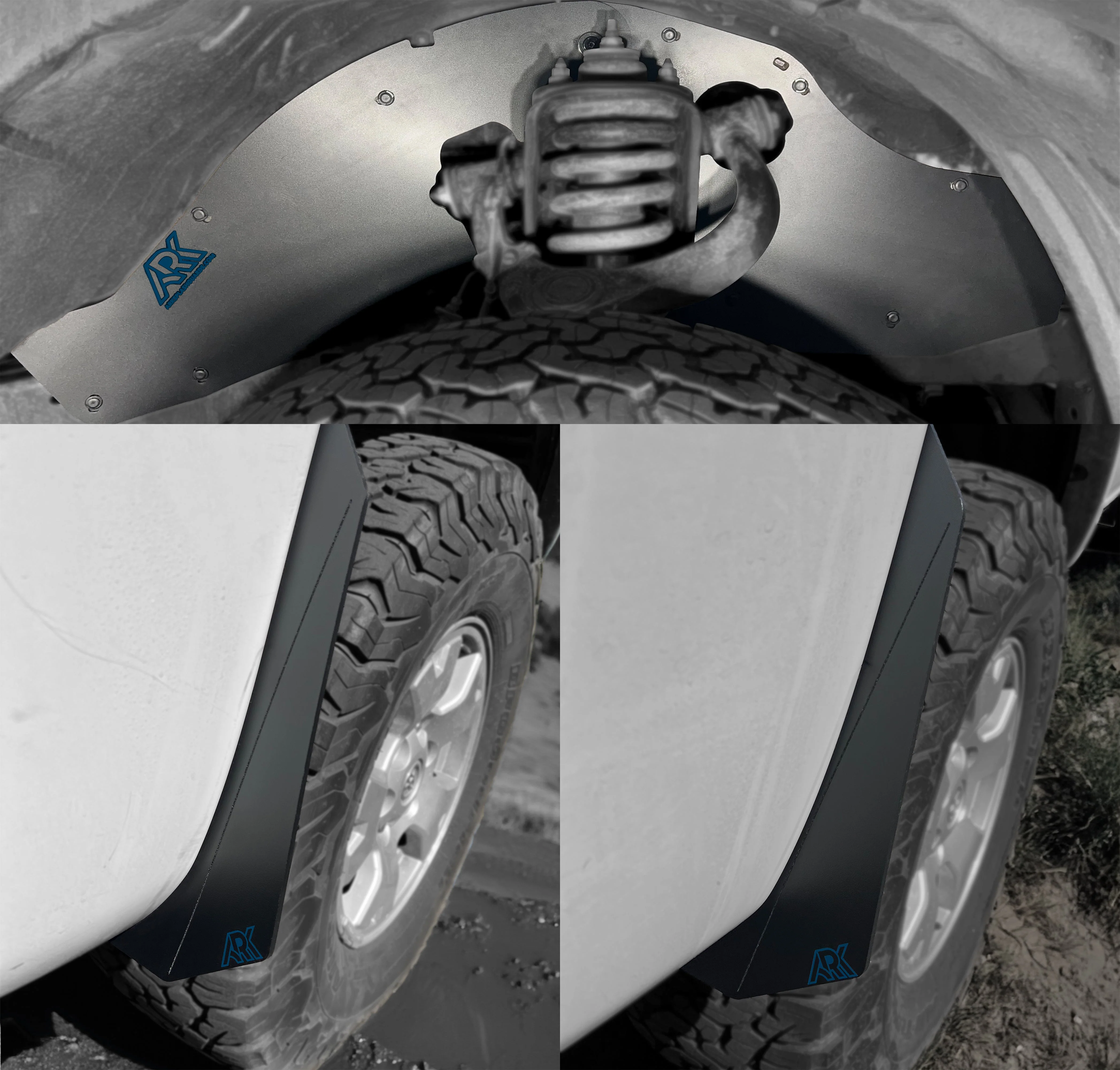 Ark TriXpoly Splash Guards & Micros for Tacoma (2005-2015) - Image 3