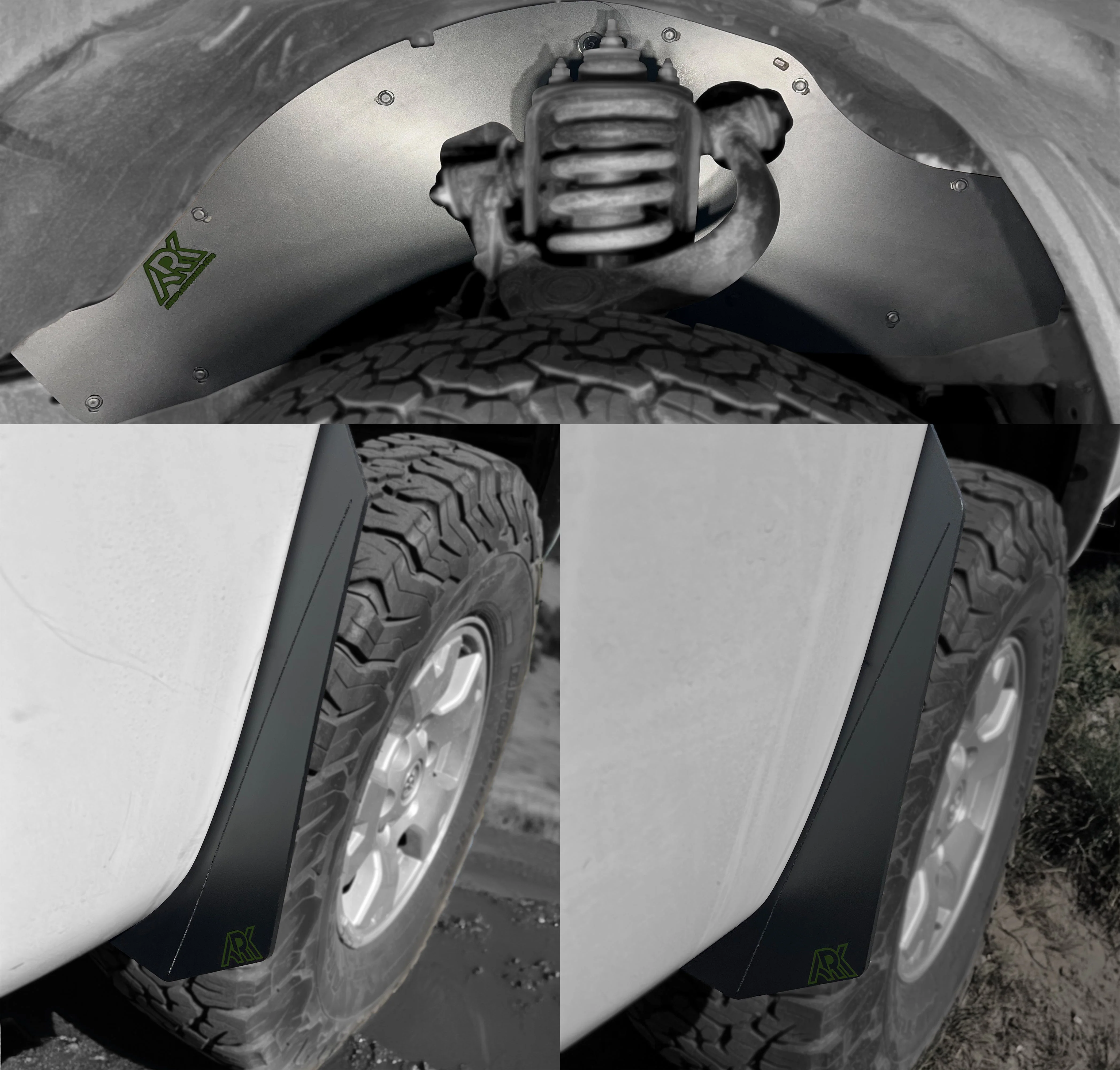 Ark TriXpoly Splash Guards & Micros for Tacoma (2005-2015) - Image 4
