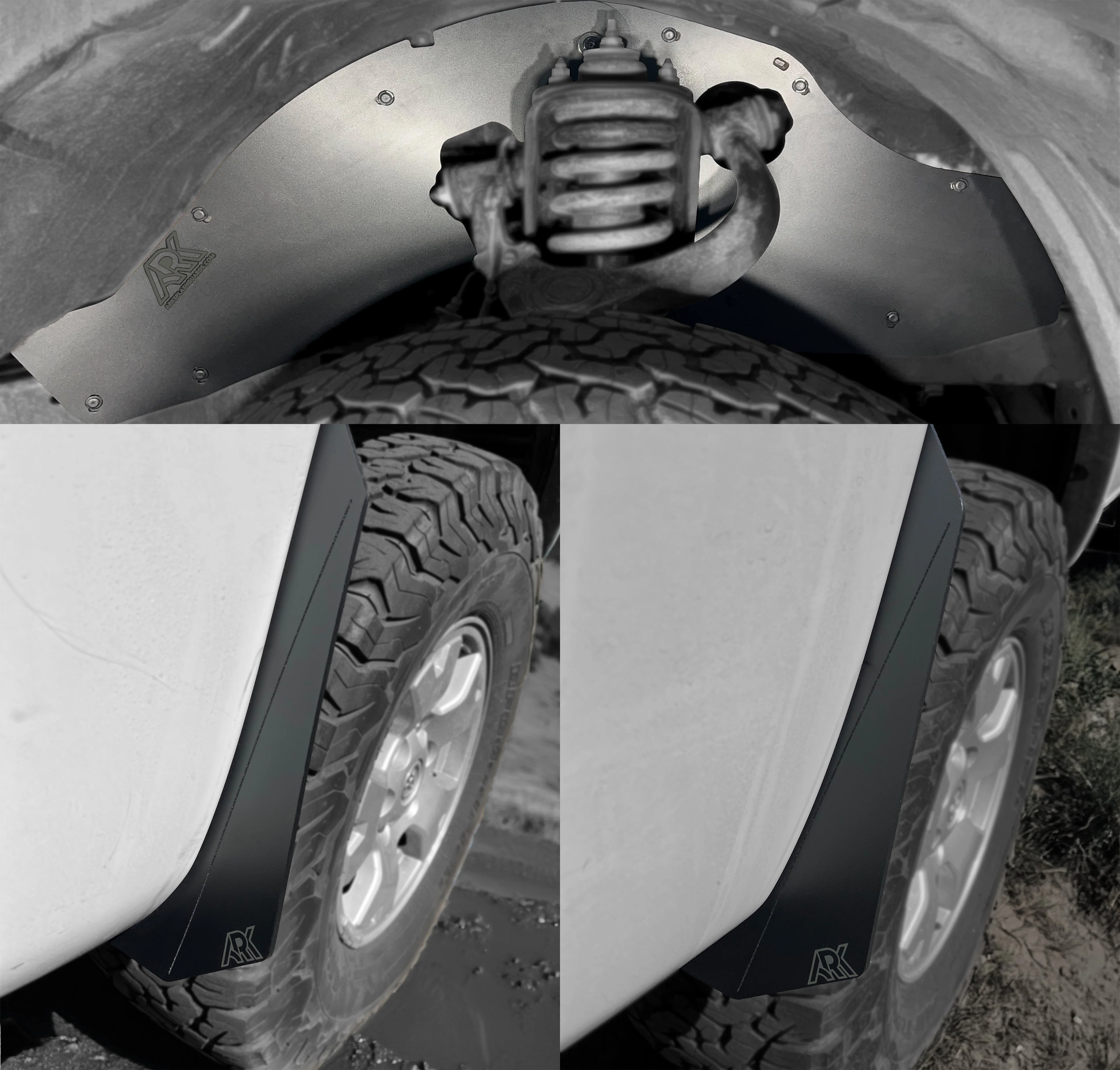 Ark TriXpoly Splash Guards & Micros for Tacoma (2005-2015) - Image 5