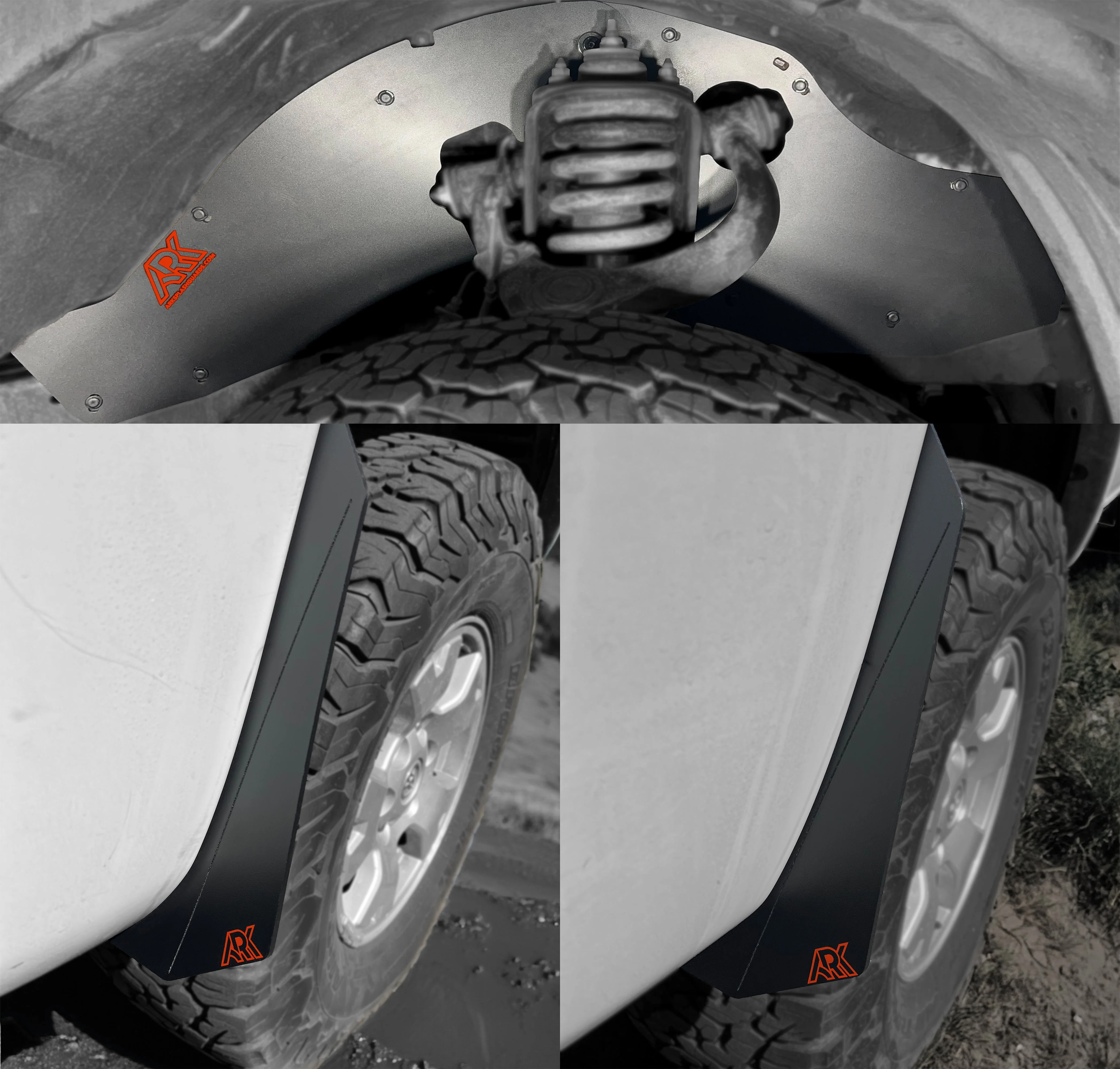 Ark TriXpoly Splash Guards & Micros for Tacoma (2005-2015) - Image 6