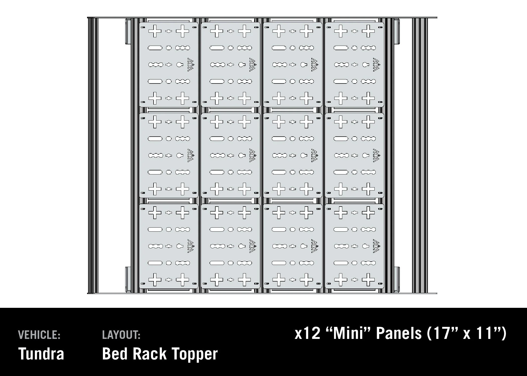 Backwoods Adventure Mods Bed Rack DRIFTR Topper Add-On for Tundra (2022-2025) - Image 4