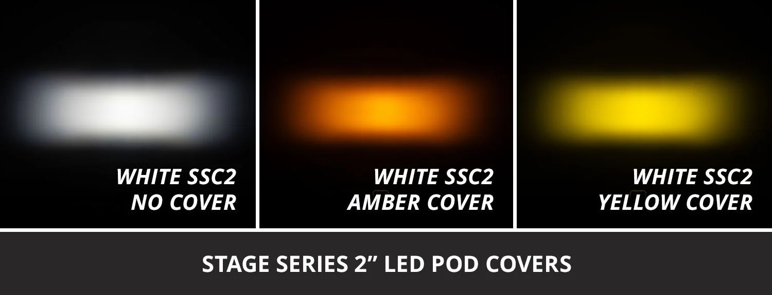 Diode Dynamics C2 2.0 LED Pod Cover - Yellow (Single) - Image 4