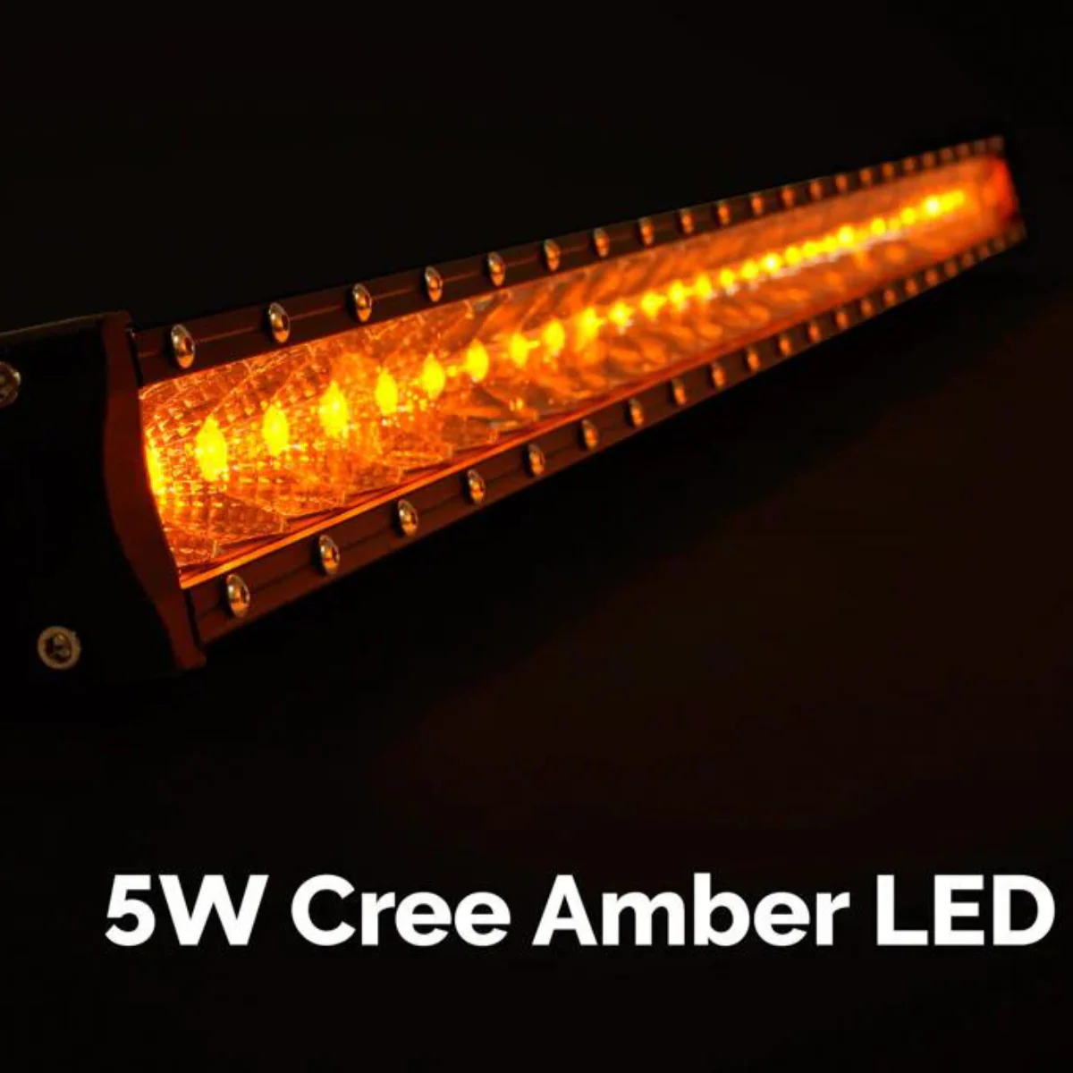 Cali Raised 42" Slim Single Row Amber LED Light Bar - Image 4
