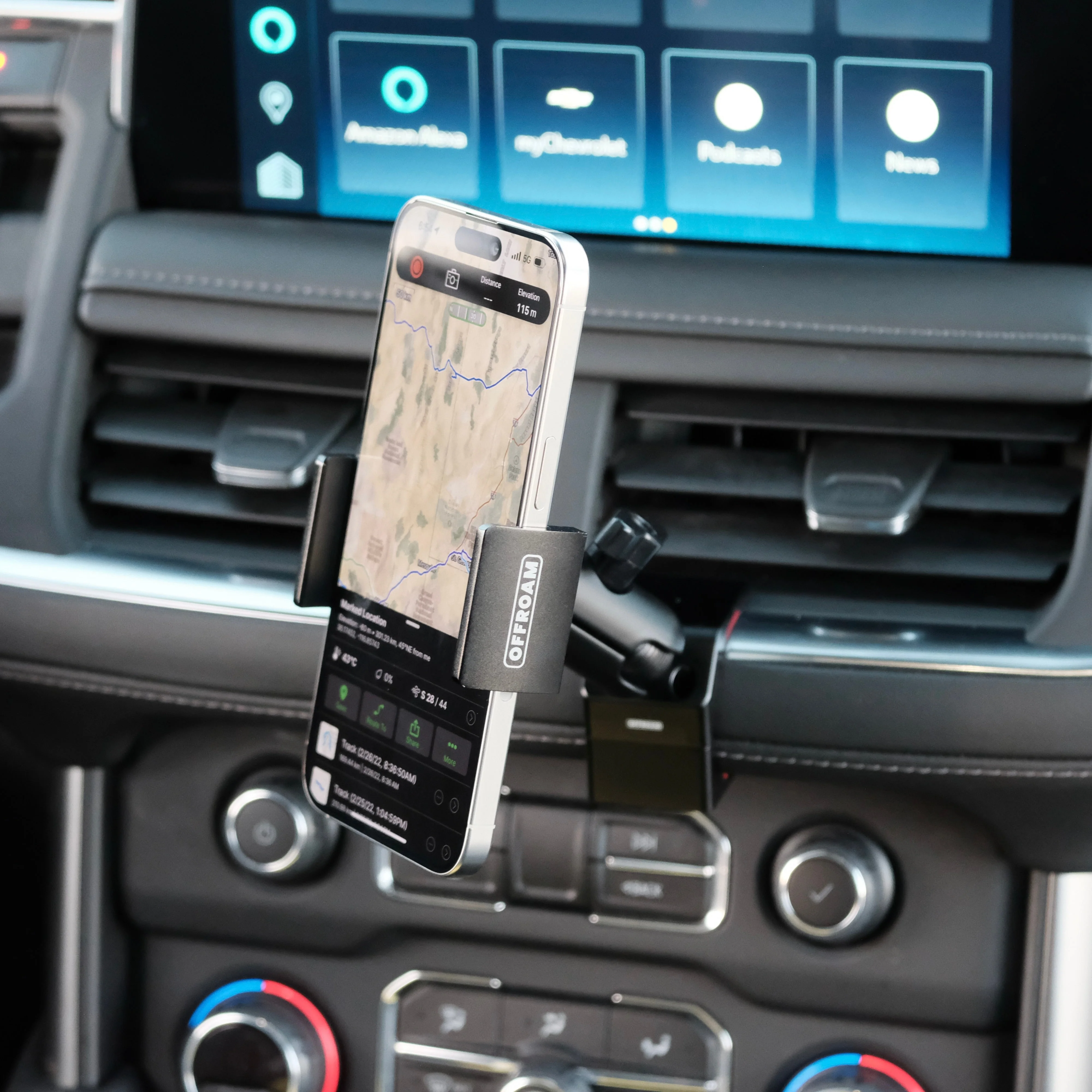 Offroam Phone Mount for Chevrolet Suburban, Tahoe, GMC Yukon & Yukon XL (2021-2024) - Image 4