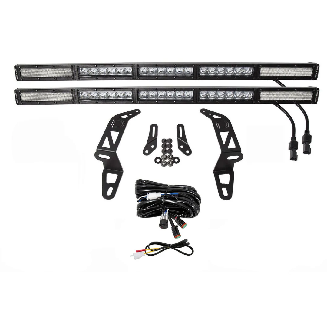 Diode Dynamics Bumper LED Lightbar Kit for Jeep JL Wrangler (2018-2025) - Image 10