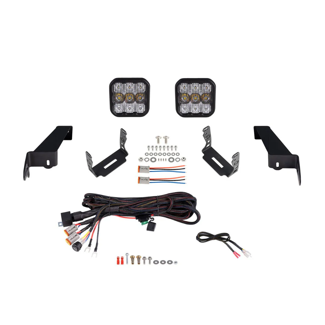 Diode Dynamics SS5 Bumper LED Pod Light Kit for Jeep JL Wrangler (2018-2025) - Image 8