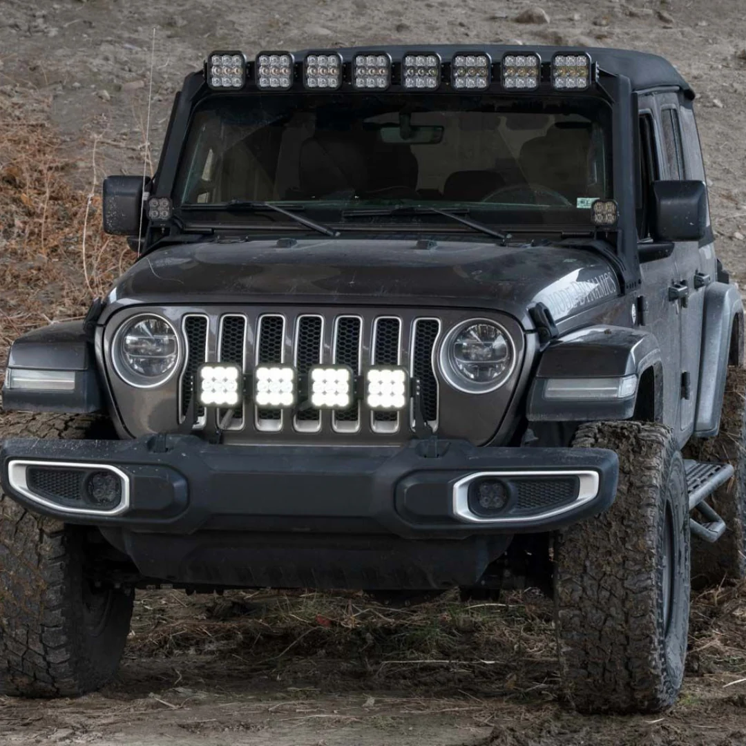 Diode Dynamics SS5 Grille CrossLink Lightbar for Jeep JL Wrangler (2018-2025) - Image 3