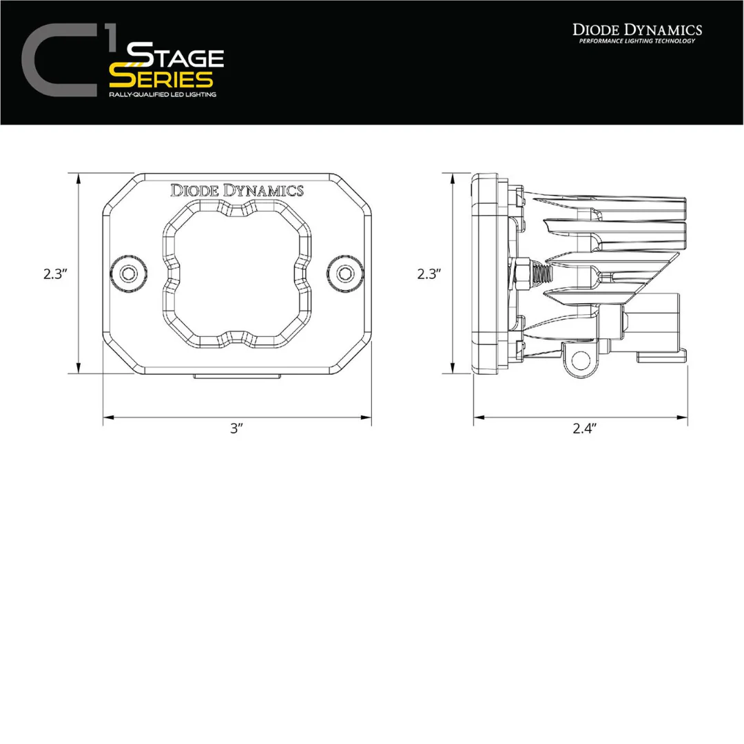 Diode Dynamics Stage Series Flush Mount Reverse Light Kit - Image 8