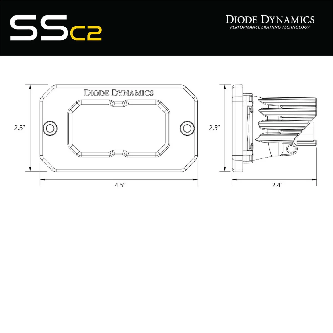 Diode Dynamics Stage Series Flush Mount Reverse Light Kit - Image 9