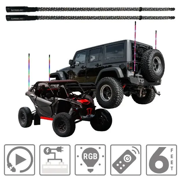 Extreme LED RGB Whip Light (Set of 2) - Image 5