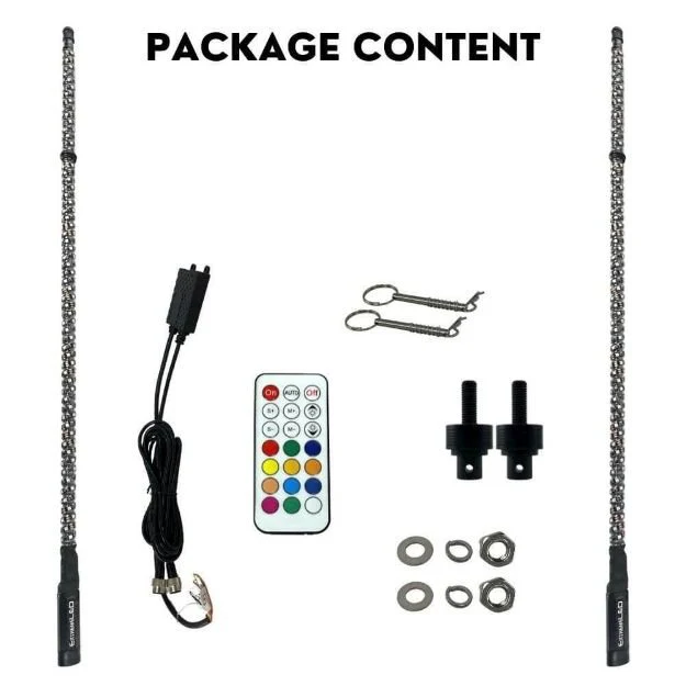Extreme LED RGB Whip Light (Set of 2) - Image 9