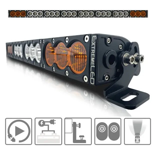 Extreme LED X6 Series Amber and White LED Light Bars (All Sizes) - Image 14