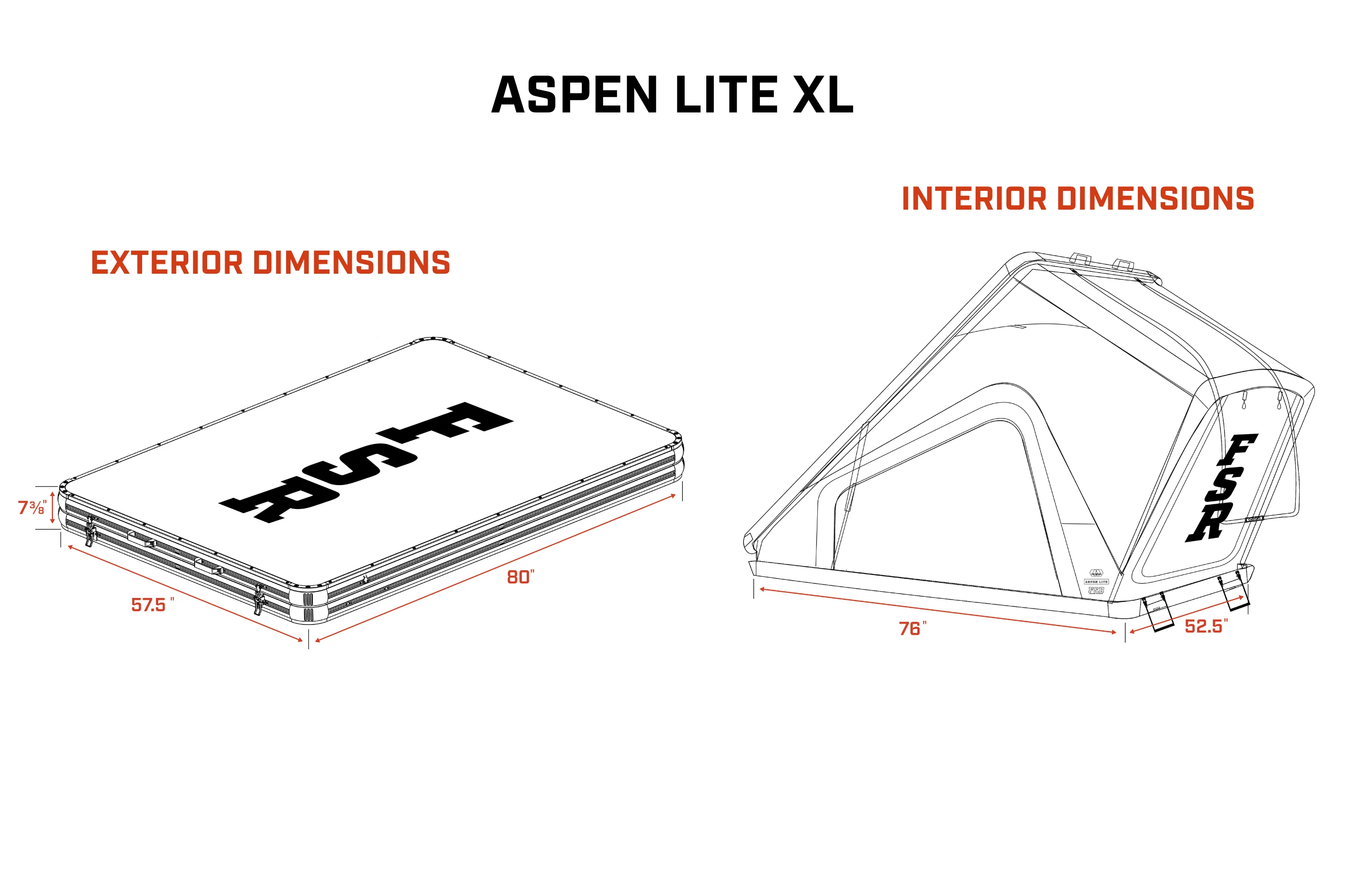 FSR Aspen Lite XL Rooftop Tent - Image 5